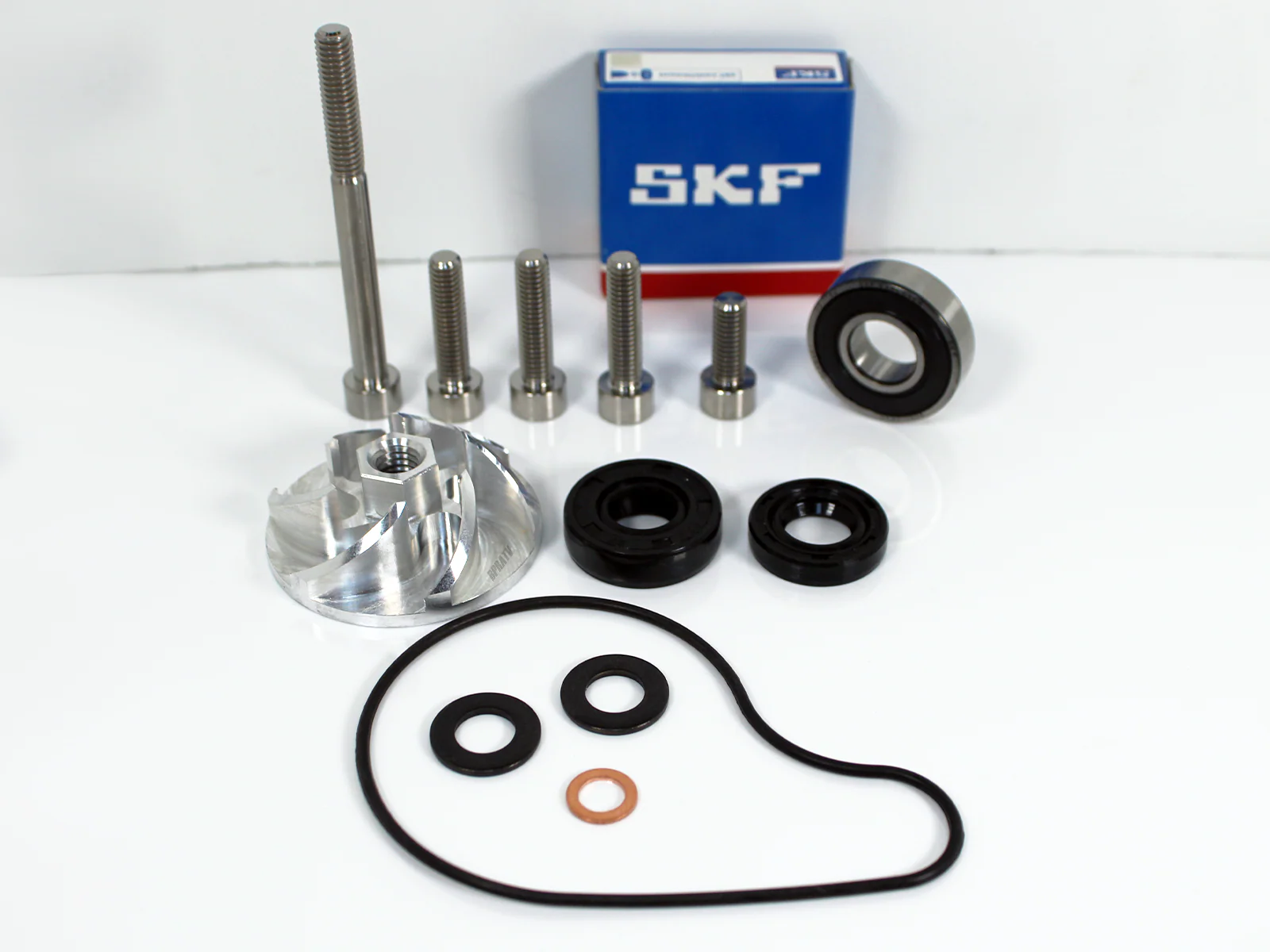 Replace WR250F WR 250F Water Pump Impeller Billet Gear Shaft Complete Redo Kit - Image 19