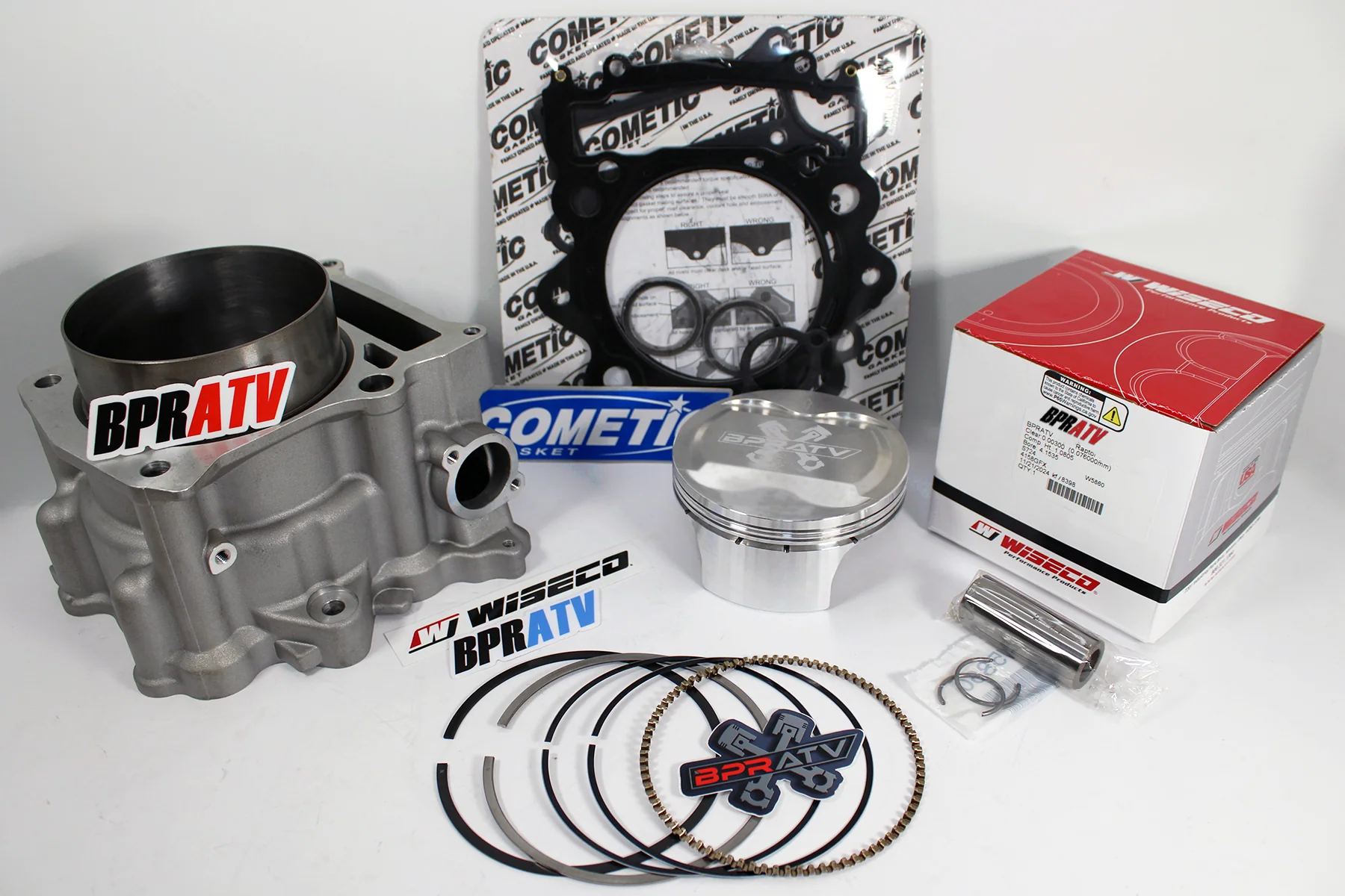 Rhino 660 102mm 686 Big Bore Cylinder Wiseco Piston Cometic Top End Rebuild Kit - Image 17