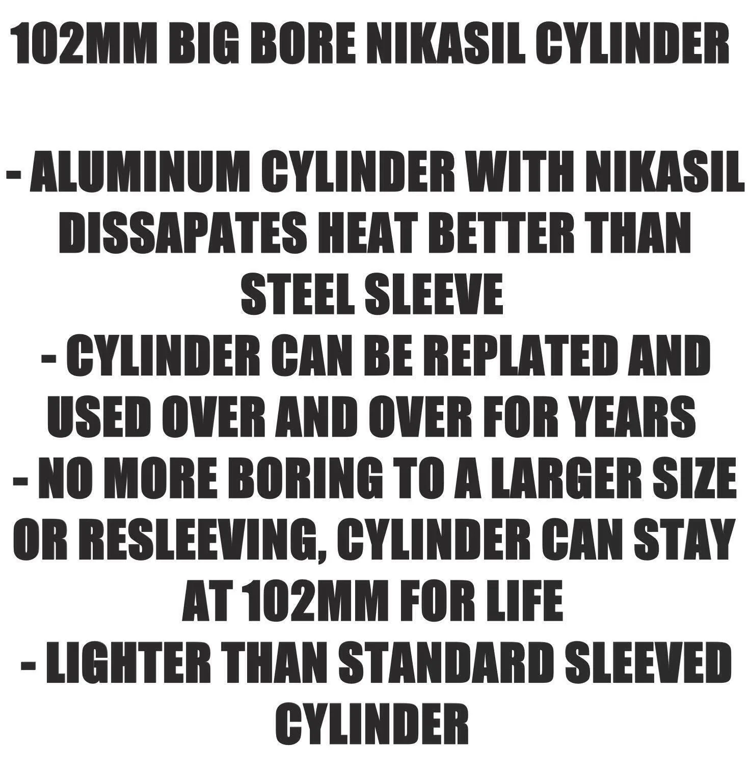 Rhino 660 102mm Big Bore NIKASIL Cylinder Reusable NO SLEEVE 686cc Top End Kit - Image 11
