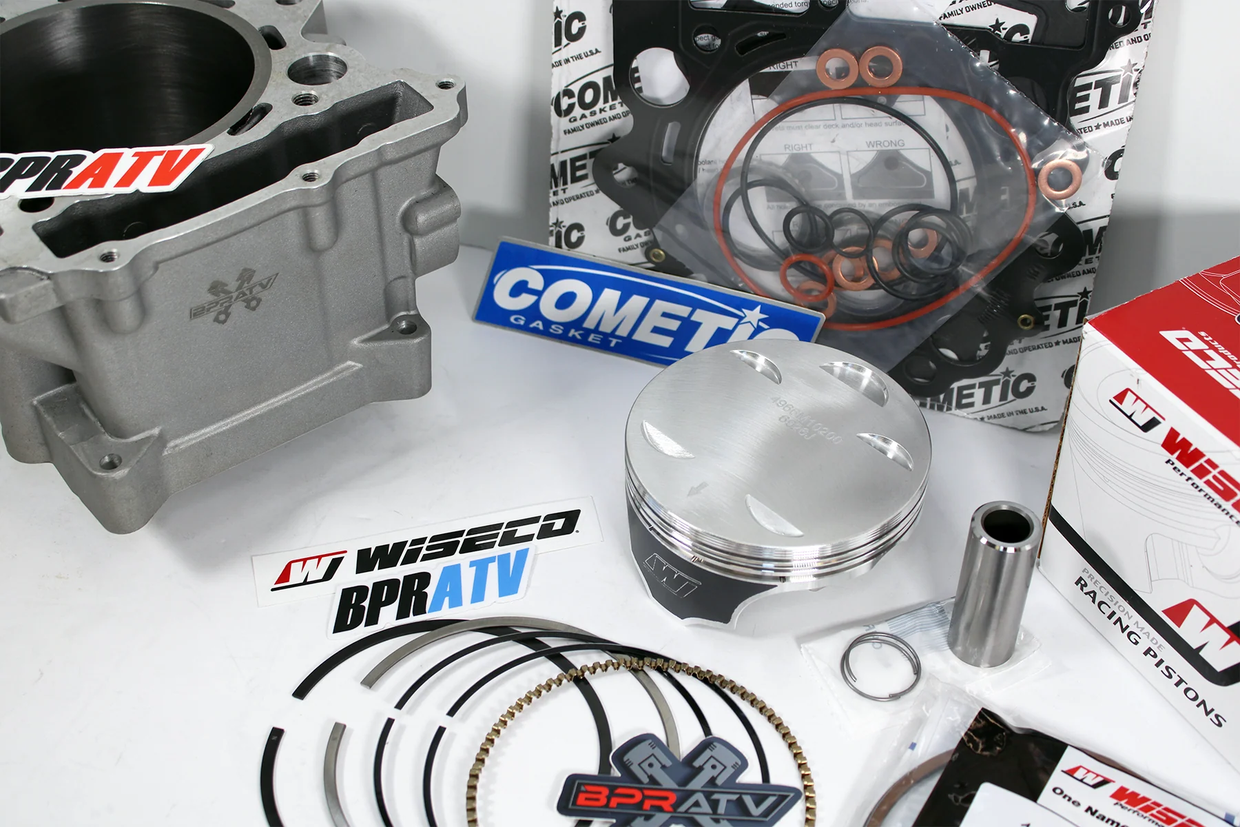 Rhino 660 Grizzly 660 102mm Wiseco Piston Big Bore Cylinder Top End Rebuild Kit - Image 11