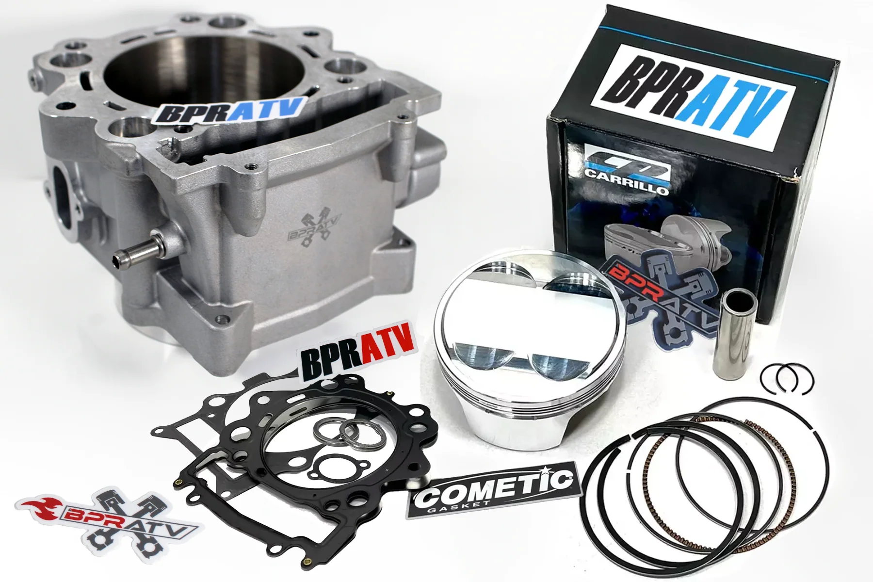 Rhino Grizzly 700 102mm Stock Bore Cylinder Cometic Top End Gasket Kit CP Piston