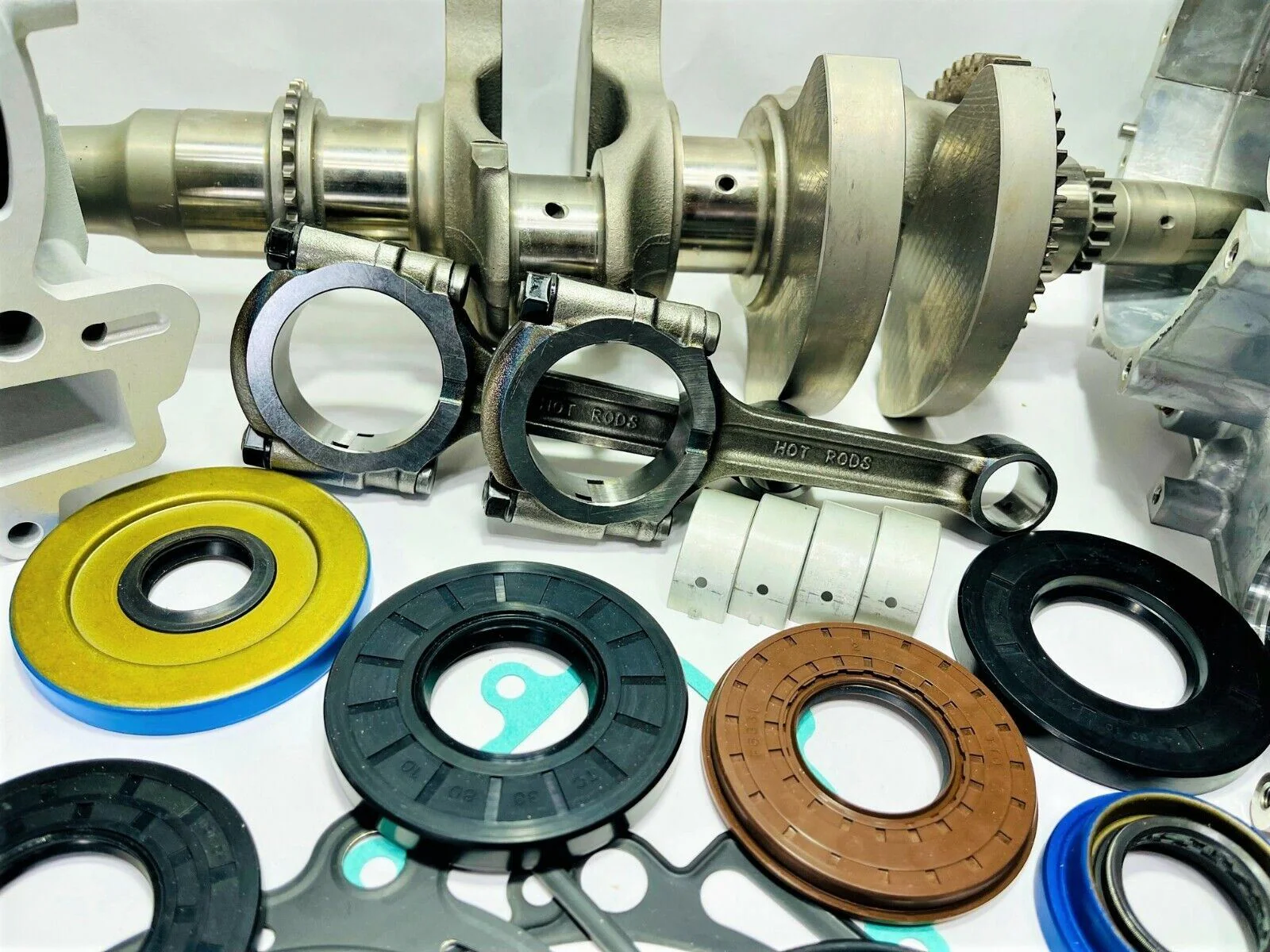 RZR XP Turbo S Crankcases Rebuild Kit Complete Top Bottom End Replacement Cases - Image 2