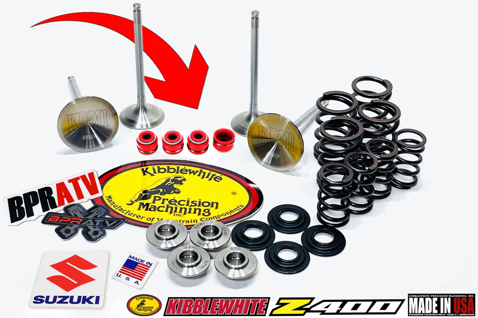 Suzuki DRZ400 DRZ 400 400 E S SM Kibblewhite Intake Exhaust Valves Springs Seal