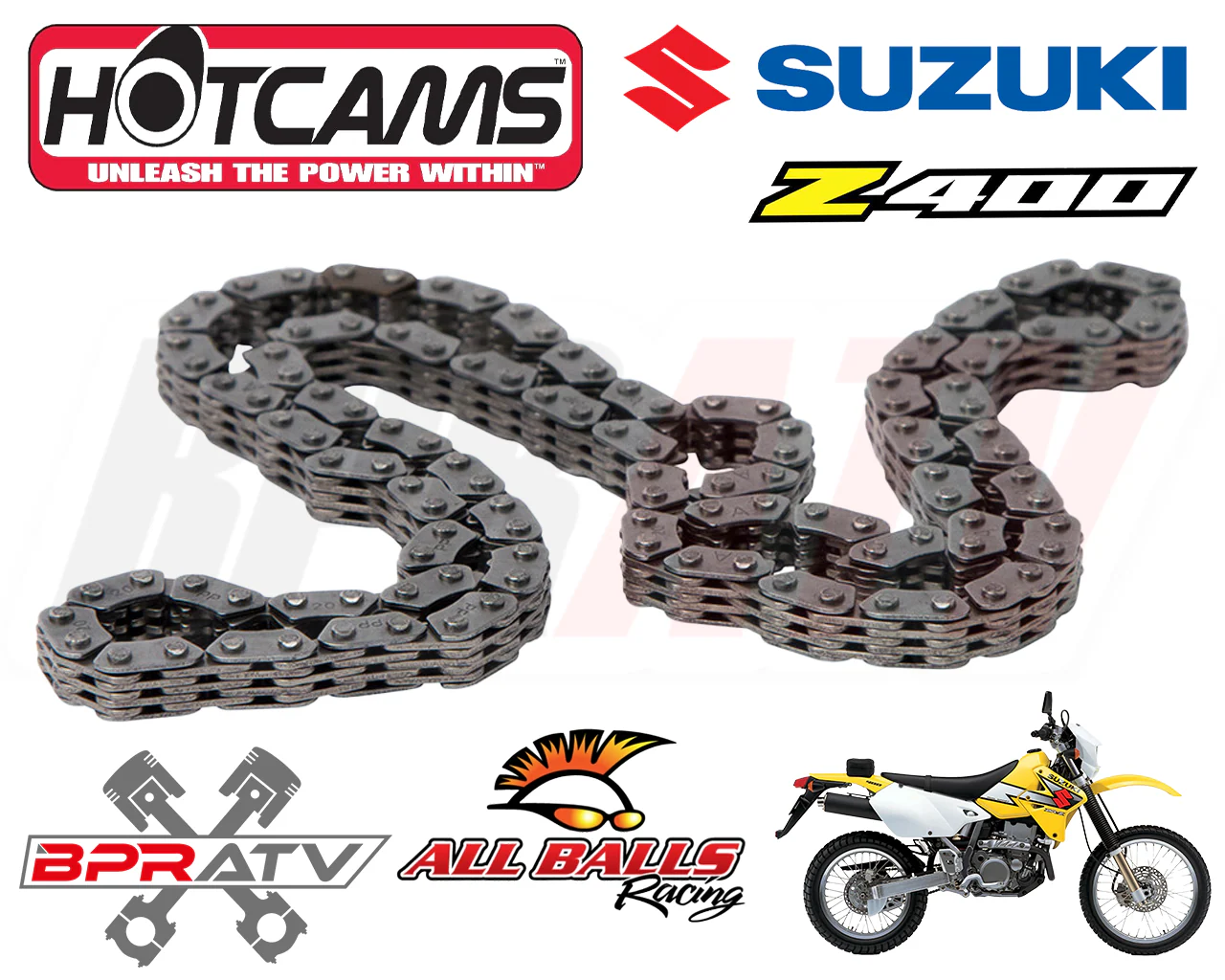 Suzuki DRZ400 Timing Guide Guides Tensioner Chain Tensioner & HOT CAMS Cam Chain - Image 2