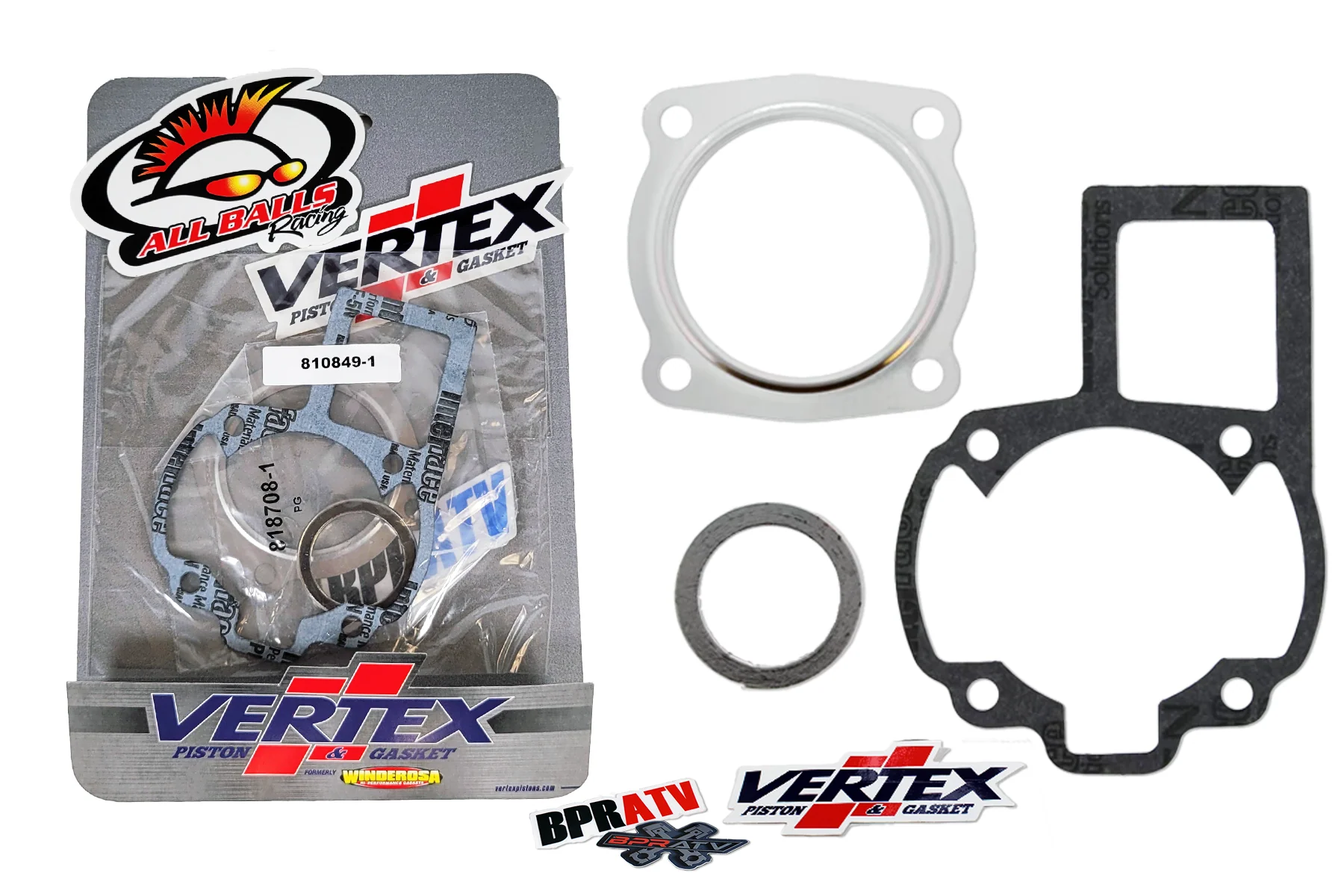 Suzuki LT80 Kawasaki KFX80 OEM Stock Bore Wiseco 50mm Piston Gasket Rebuild Kit! - Image 9