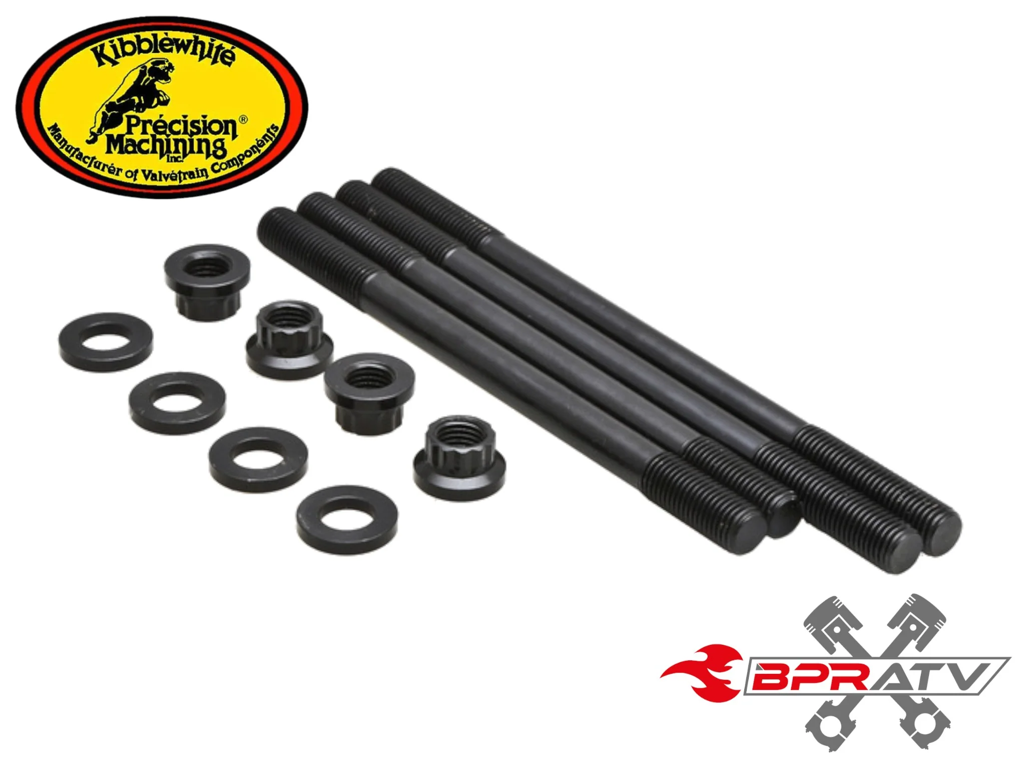 Suzuki LTR450 100mm Big Bore Kibblewhite Cylinder Head Stud Titanium Exhaust Kit - Image 7