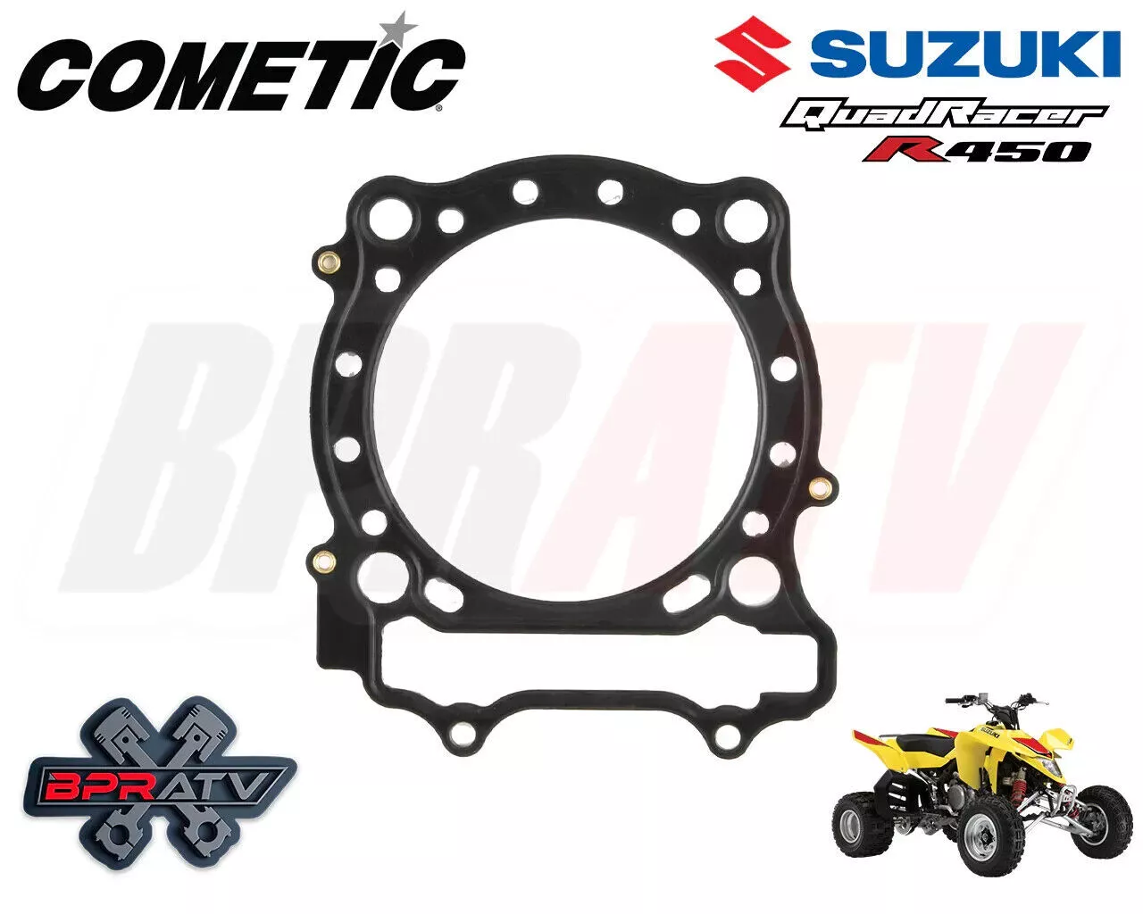 Suzuki LTR450 LT-R 450 98mm 98 mm 474cc Big Bore Cometic Top End Gasket Kit Set - Image 3