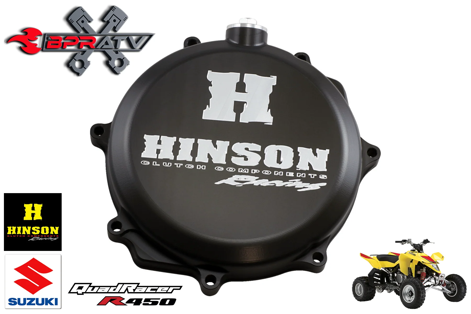 Suzuki LTR450 LT-R 450 QuadRacer HINSON Billet-Proof Clutch Cover TITANIUM Bolts - Image 5