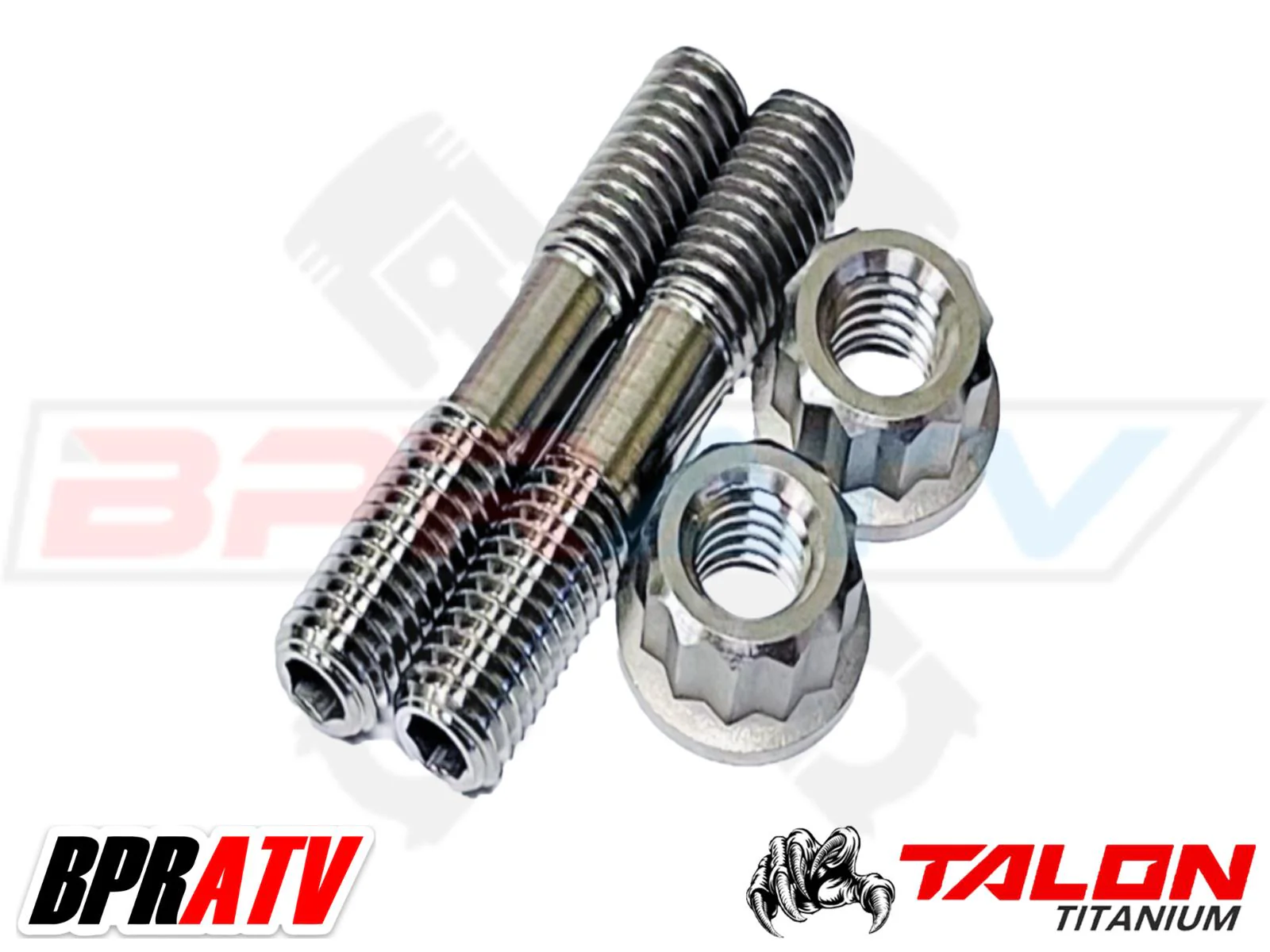 Suzuki LTR450 LTR 450 BPR ATV Titanium Heavy Duty Exhaust Head Pipe Studs Bolts - Image 8