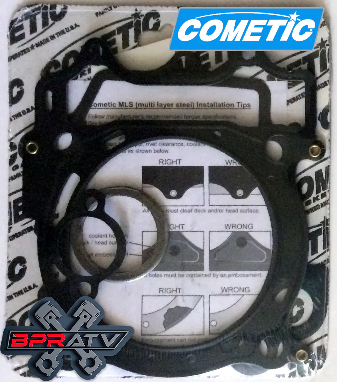 Suzuki LTR450 LTR 450 Cylinder Head Exhaust Studs 95.5mm OEM Bore Cometic Gasket - Image 6