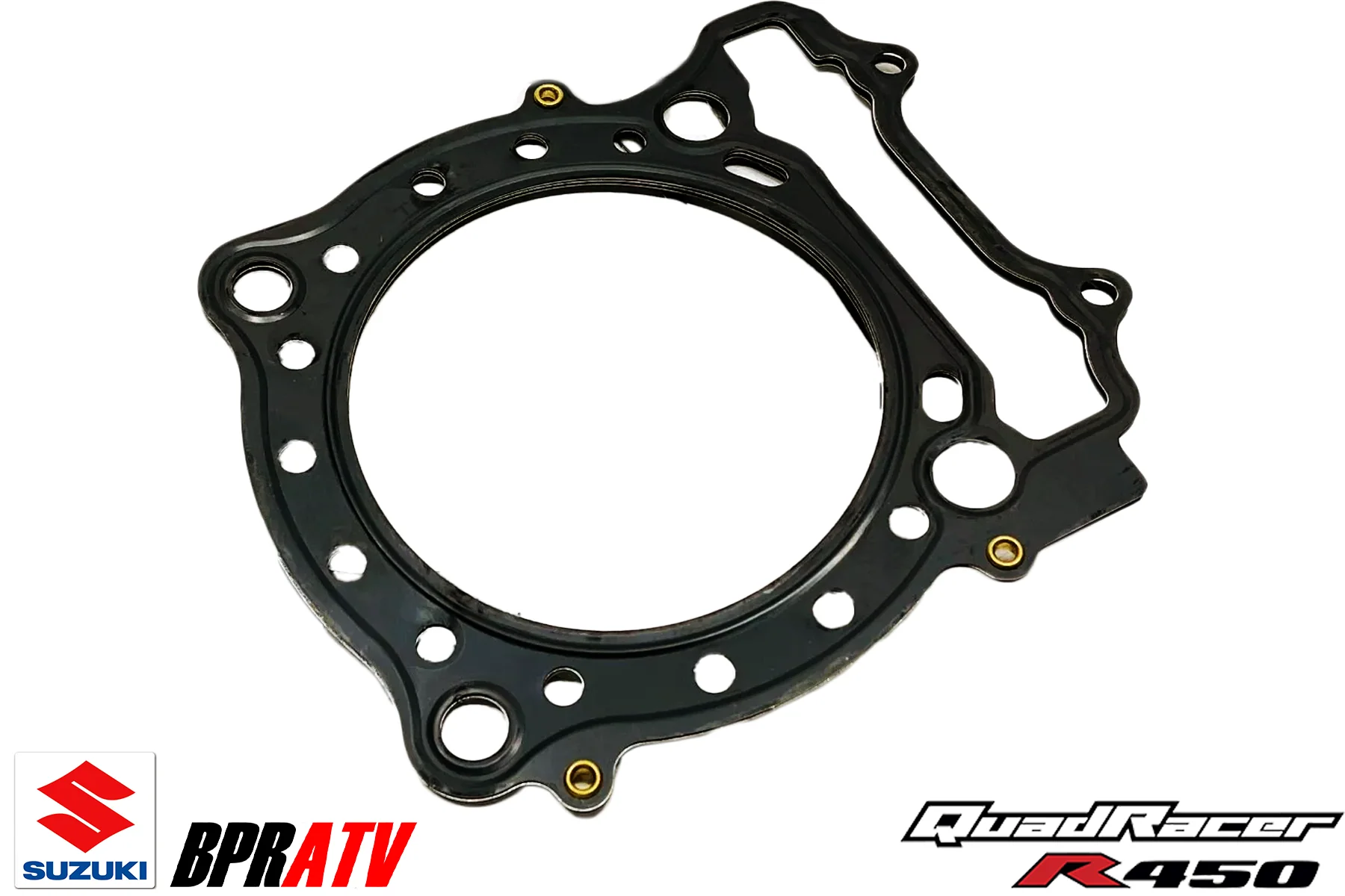 Suzuki LTR450 LTR 450 Heavy Duty Cylinder Head Exhaust Studs Cometic Gaskets Kit - Image 12