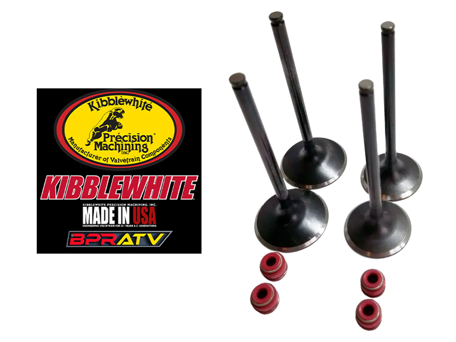 Suzuki LTR450 LTR 450 Stock Kibblewhite Intake & Exhaust Valves & KPMI RED Seals - Image 6