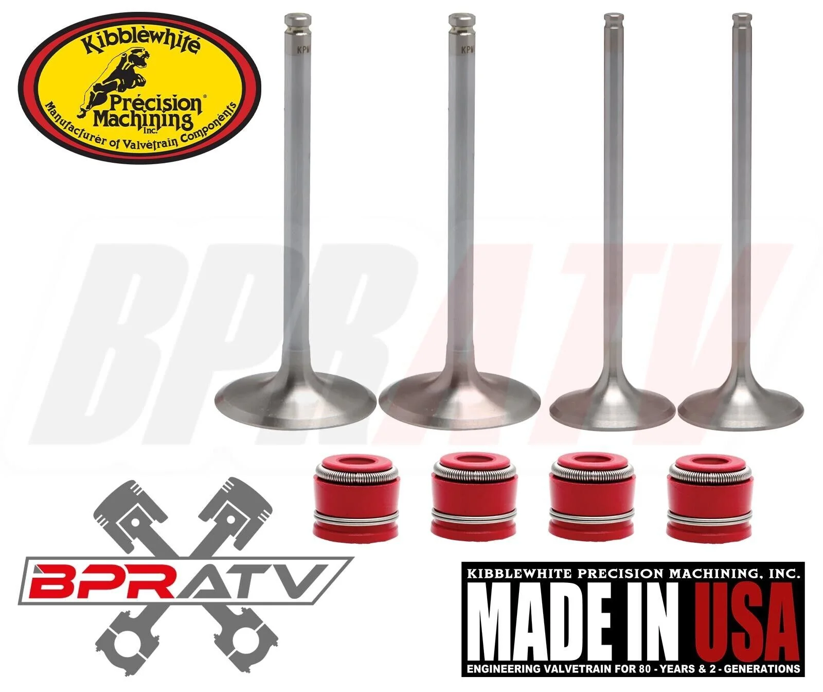Suzuki LTZ400 Kibblewhite Titanium Spring Kit White Diamond Valves STD RED Seals - Image 16