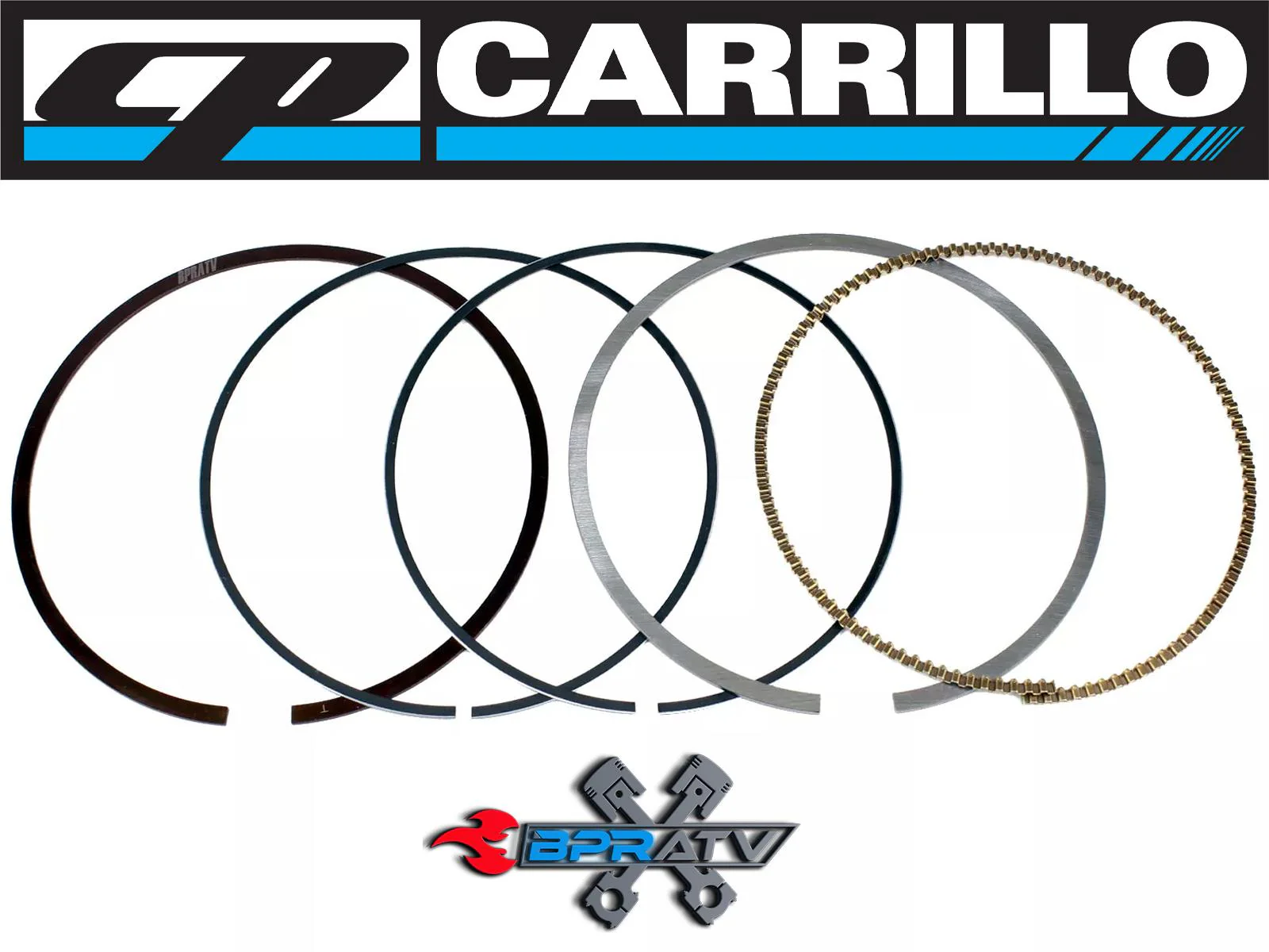 Suzuki LTZ400 LTZ 400 DRZ400 DRZ 400 94mm 434cc Big Bore CP Piston Rings Only - Image 17
