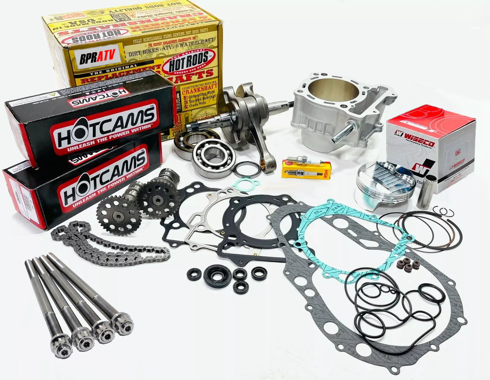 09-14 LTZ400 LTZ 400 Hotrods Hotcams WISECO Big Bore Cylinder STROKER Motor Kit