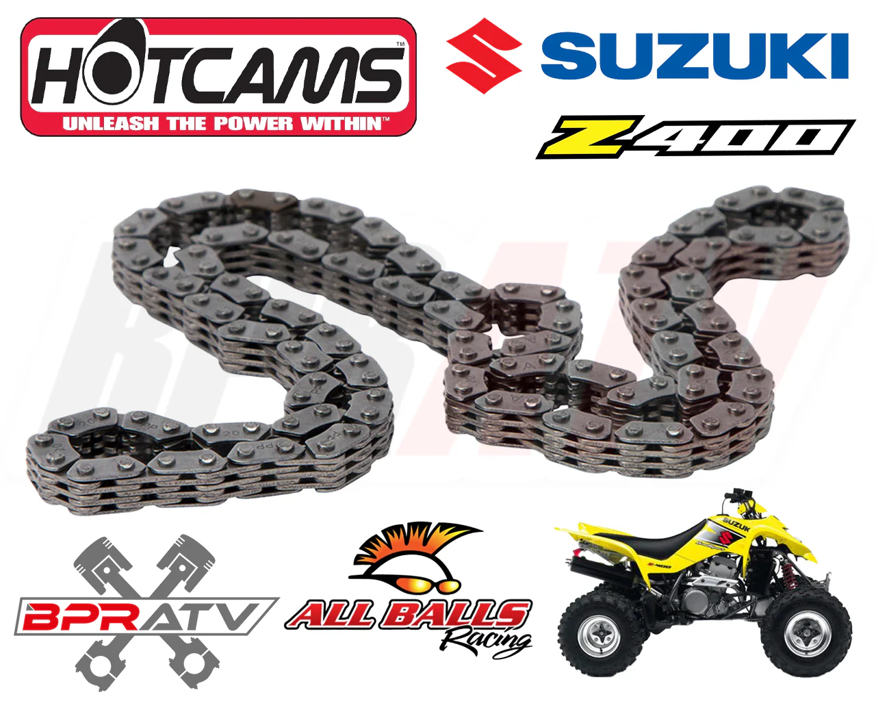Suzuki LTZ400 LTZ 400 LT-Z400 OEM Extreme Heavy Duty Hotcam Hot Cam Timing Chain - Image 2