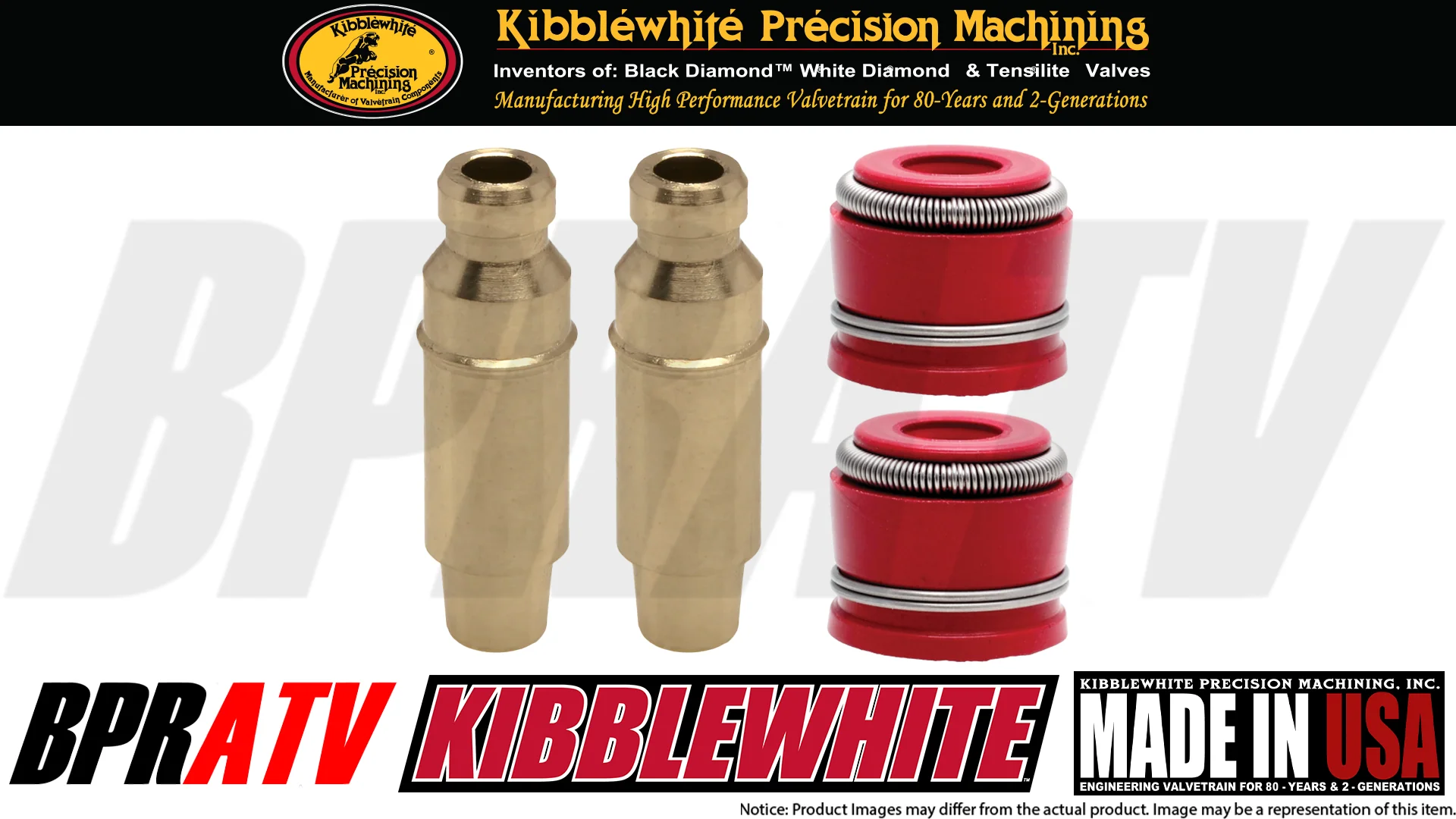 Suzuki LTZ400 Z400 LTZ 400 Kibblewhite Head Intake Exhaust Valve Guides & Seals - Image 8