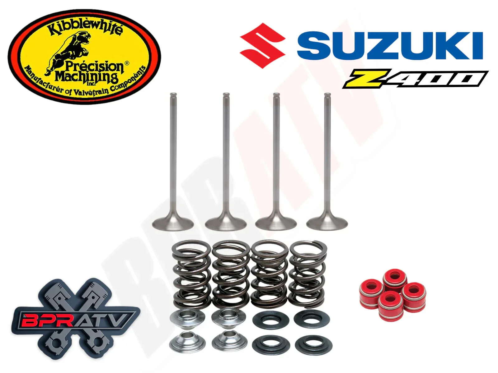 Suzuki LTZ400 Z400 LTZ Kibblewhite +1 Intake & Exhaust Valves Springs Seals Kit - Image 6