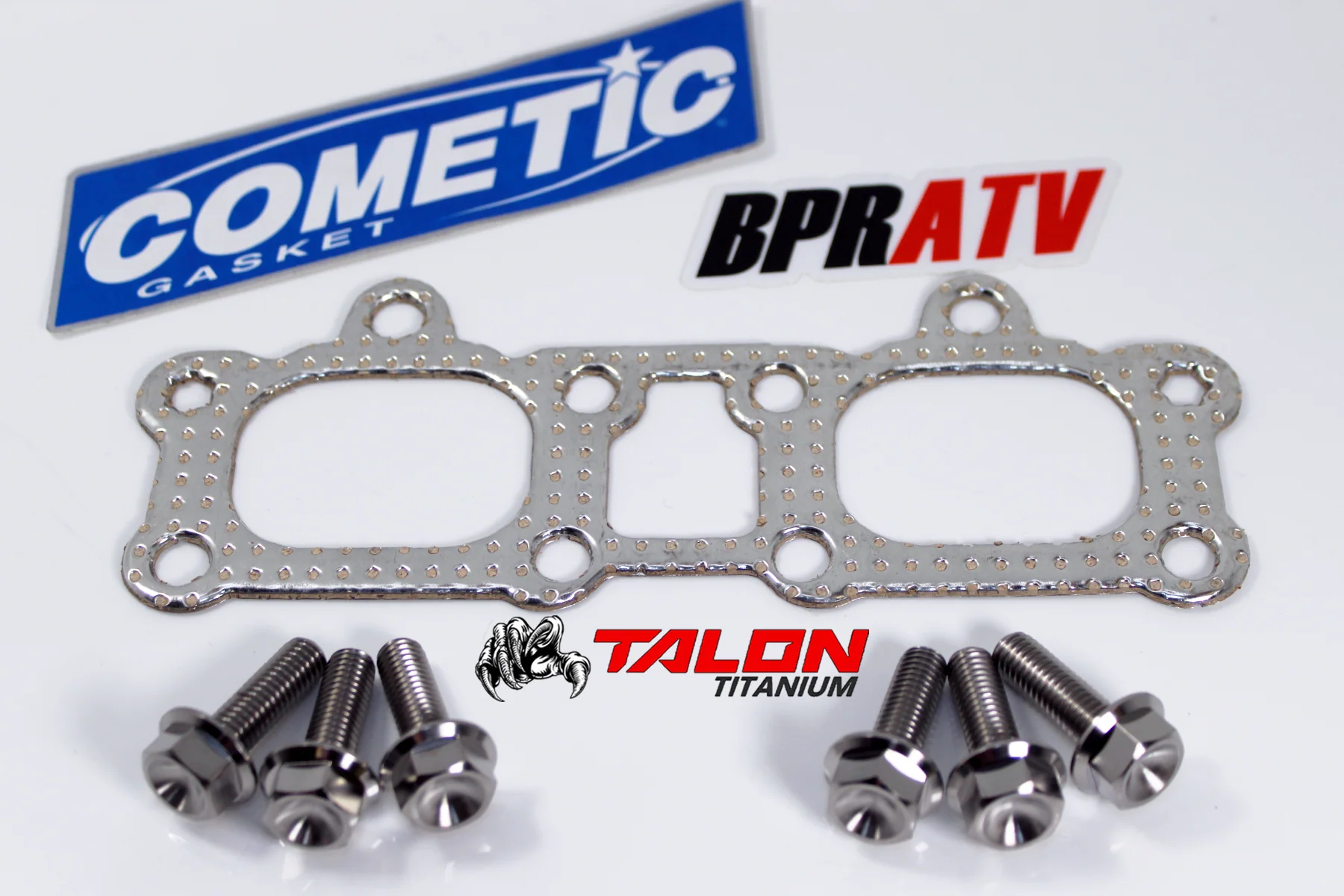 Titanium Exhaust Manifold Bolts Cometic Armor Core Gasket Polaris 1000cc Models - Image 14