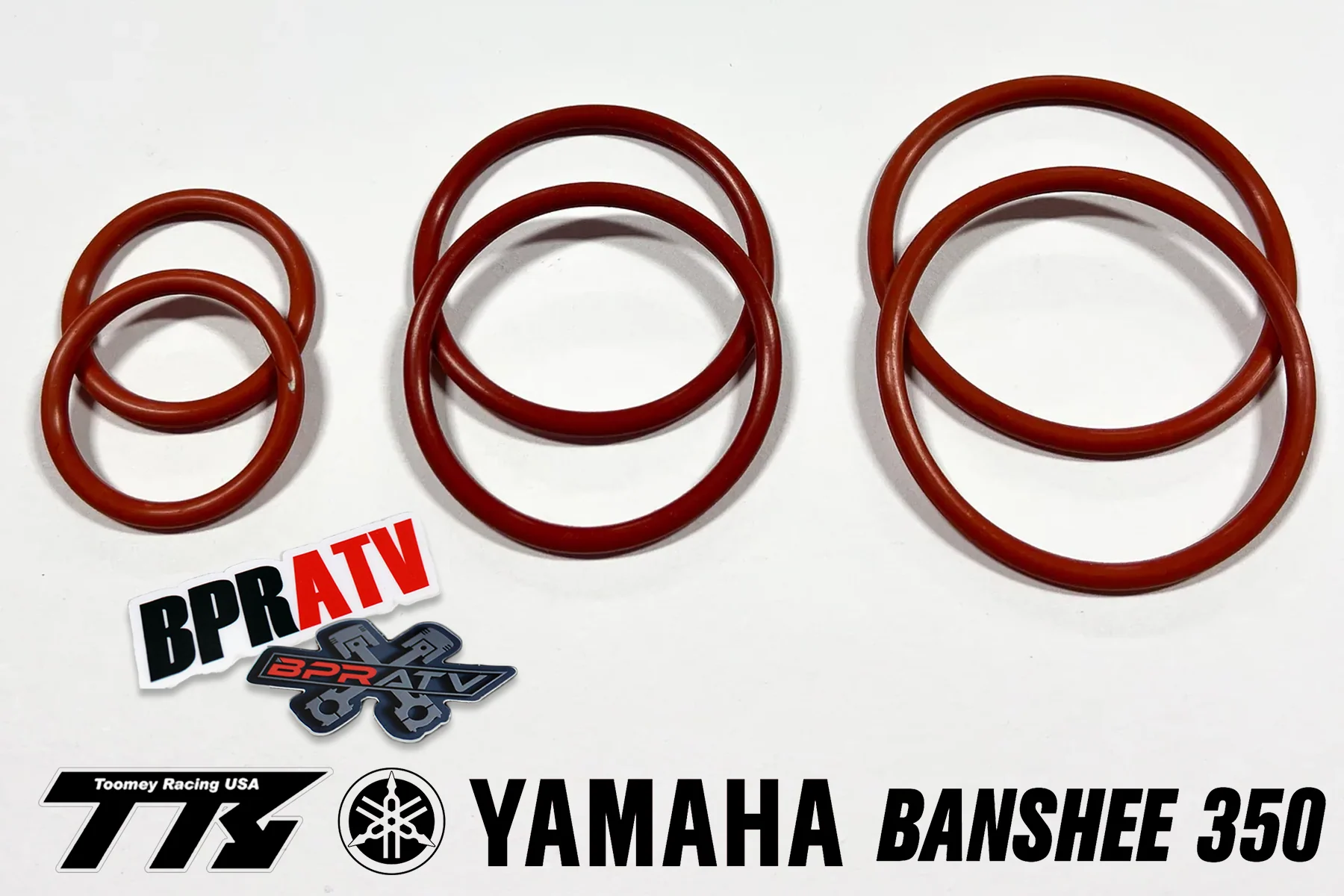 Toomey T4/T5/T6 Complete Exhaust Pipe O-Ring Gasket Kit Yamaha Banshee 1987-2006 - Image 3