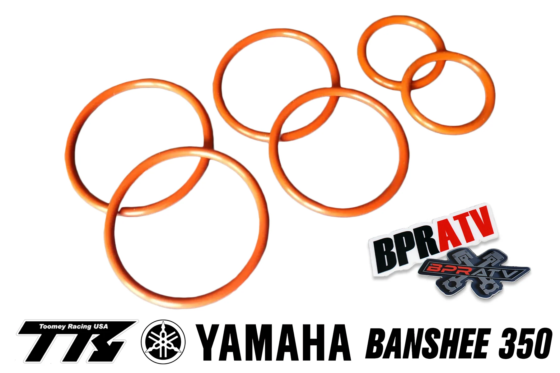 Toomey T4/T5/T6 Complete Exhaust Pipe O-Ring Gasket Kit Yamaha Banshee 1987-2006 - Image 9