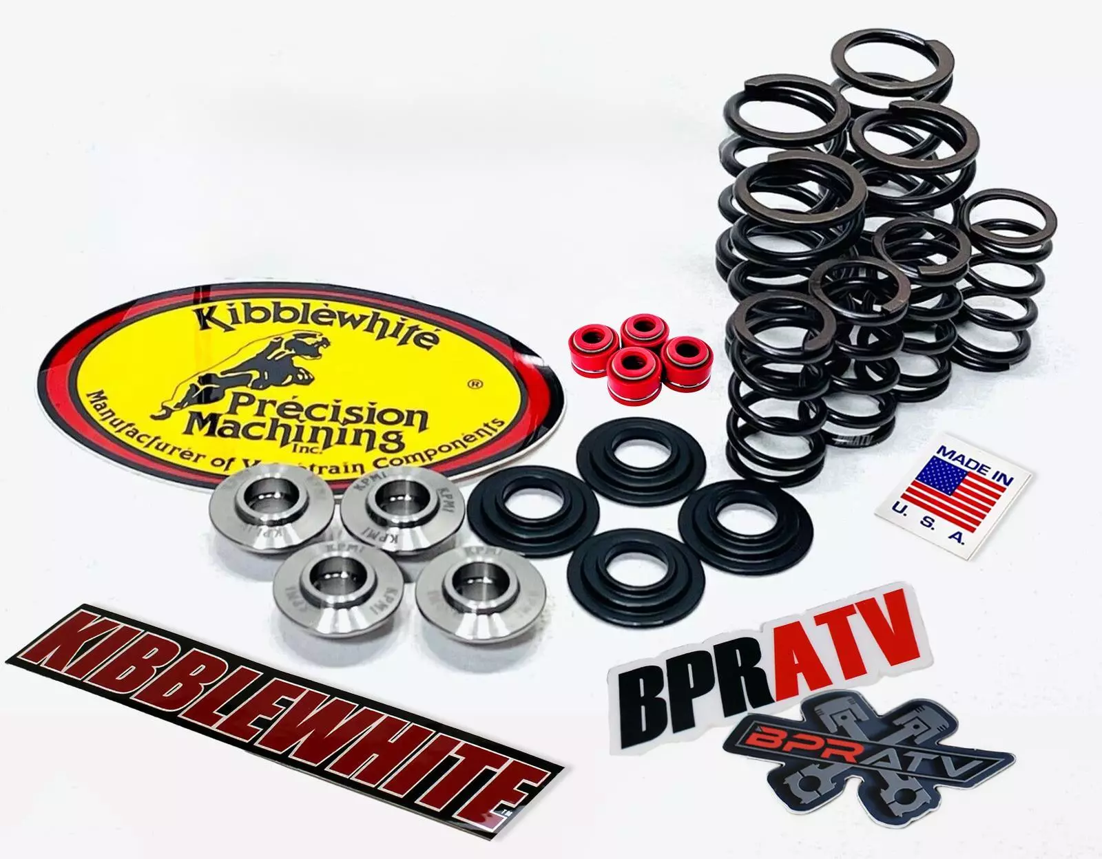TRX 400EX 400X Kibblewhite Valve Springs Guides Complete Valves Head Rebuild Kit - Image 13