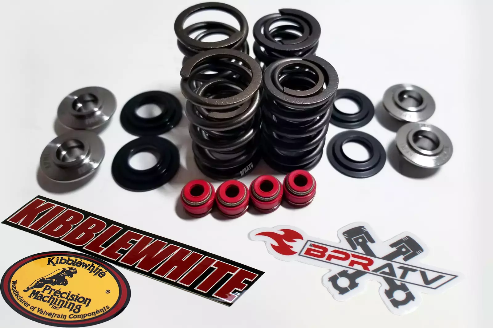 TRX 400EX 400X Kibblewhite Valve Springs Guides Complete Valves Head Rebuild Kit - Image 4