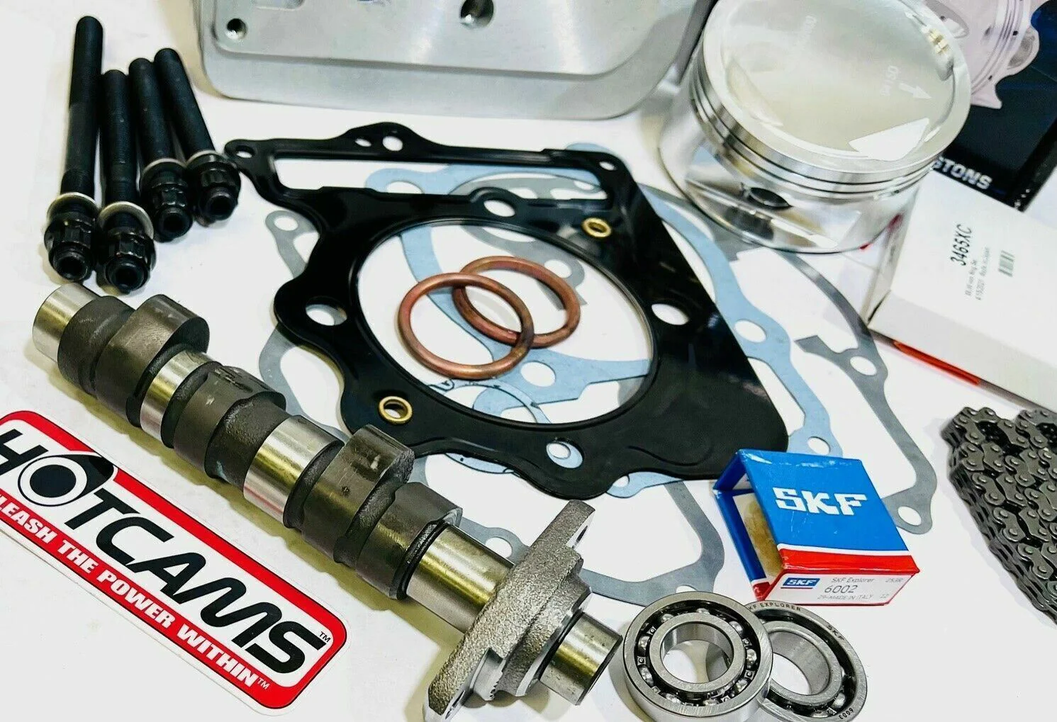 TRX 400EX 400X XR 87m Big Bore Kit Stage 2 Hotcam Hot Cam +2 Top End Rebuild Kit - Image 2