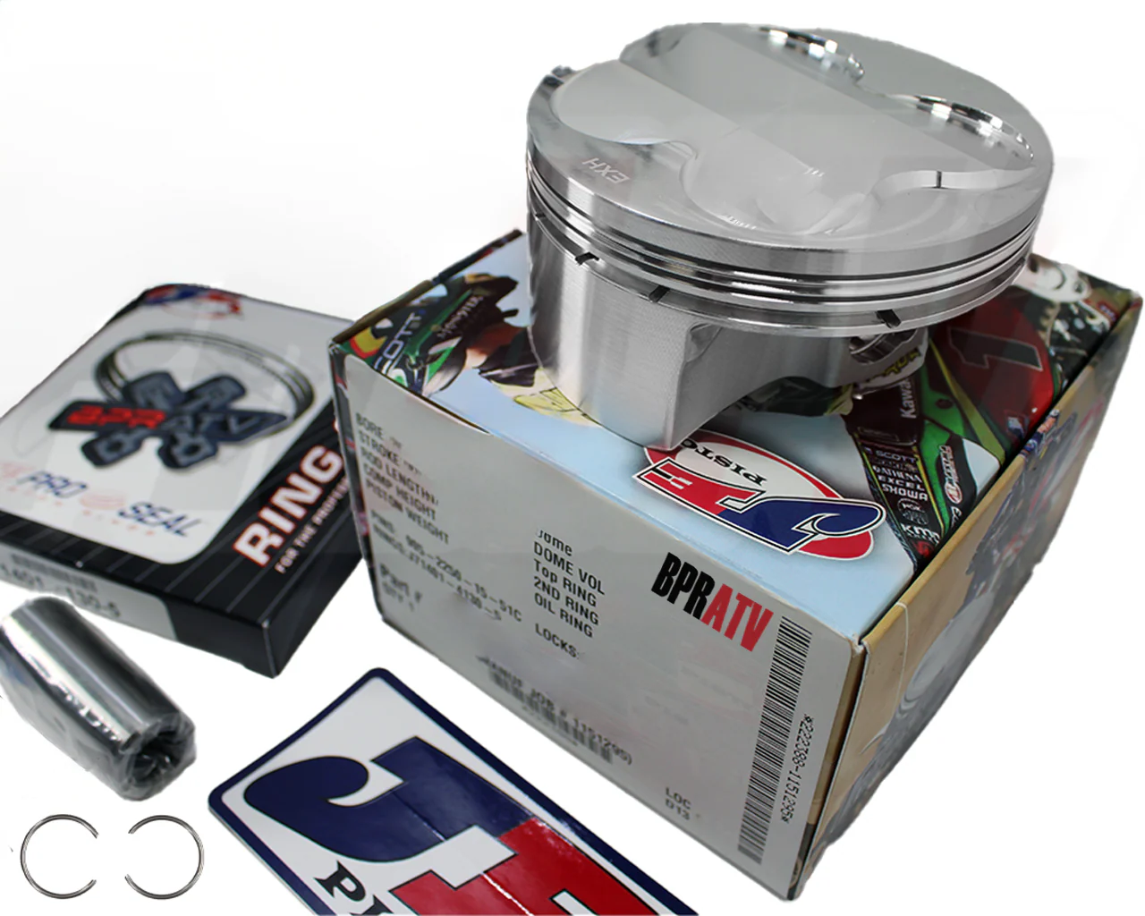 TRX 400EX 400X XR400 88mm Big Bore Cylinder 13:1 JE Piston & Gaskets Rebuild Kit - Image 13