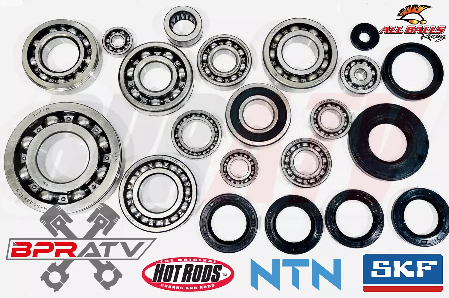 TRX250R TRX 250R Crank Transmission Bearings Complete Motor Engine Bearing Kit - Image 3
