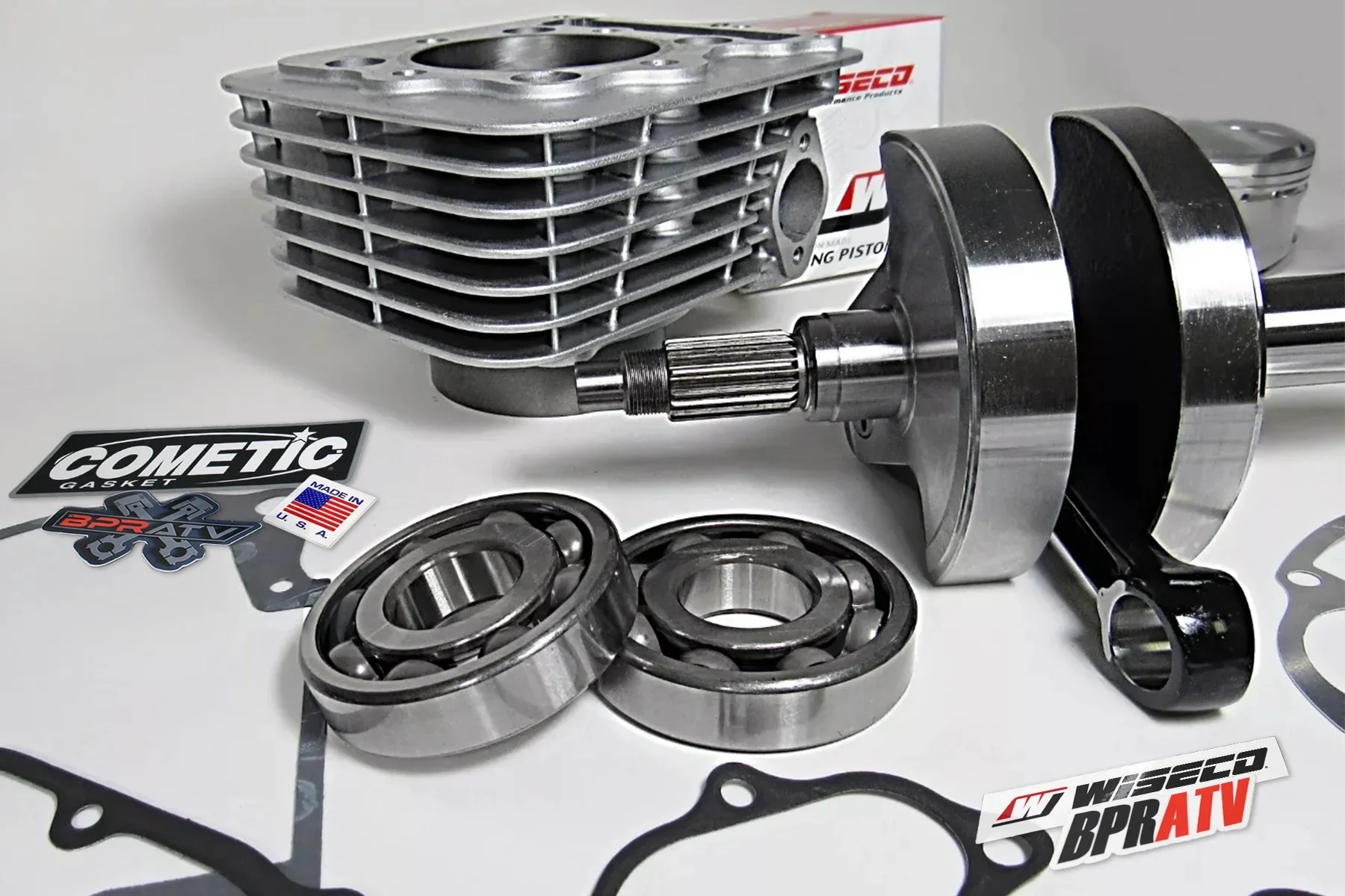 05+ TRX 400EX 400X Rebuild Kit Complete Top Bottom End Motor Engine Assembly Set - Image 18