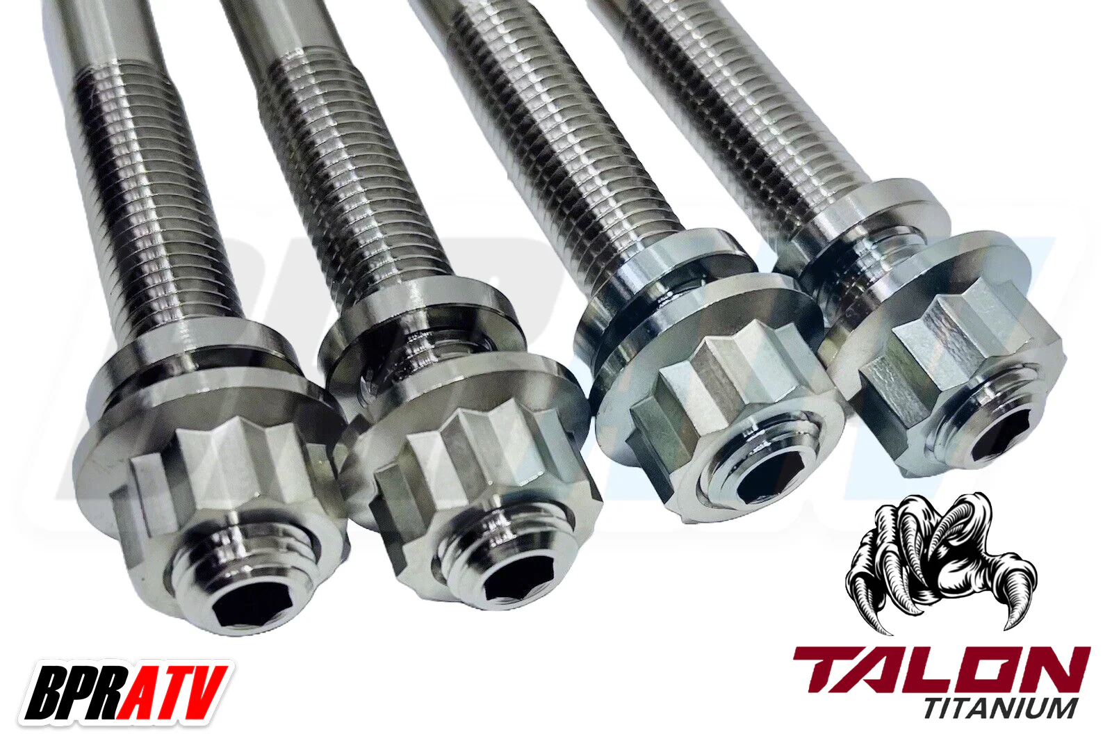 Predator Outlaw 500 Cylinder Head Studs TITANIUM Heavy Duty Stud Nut Kit Set - Image 3