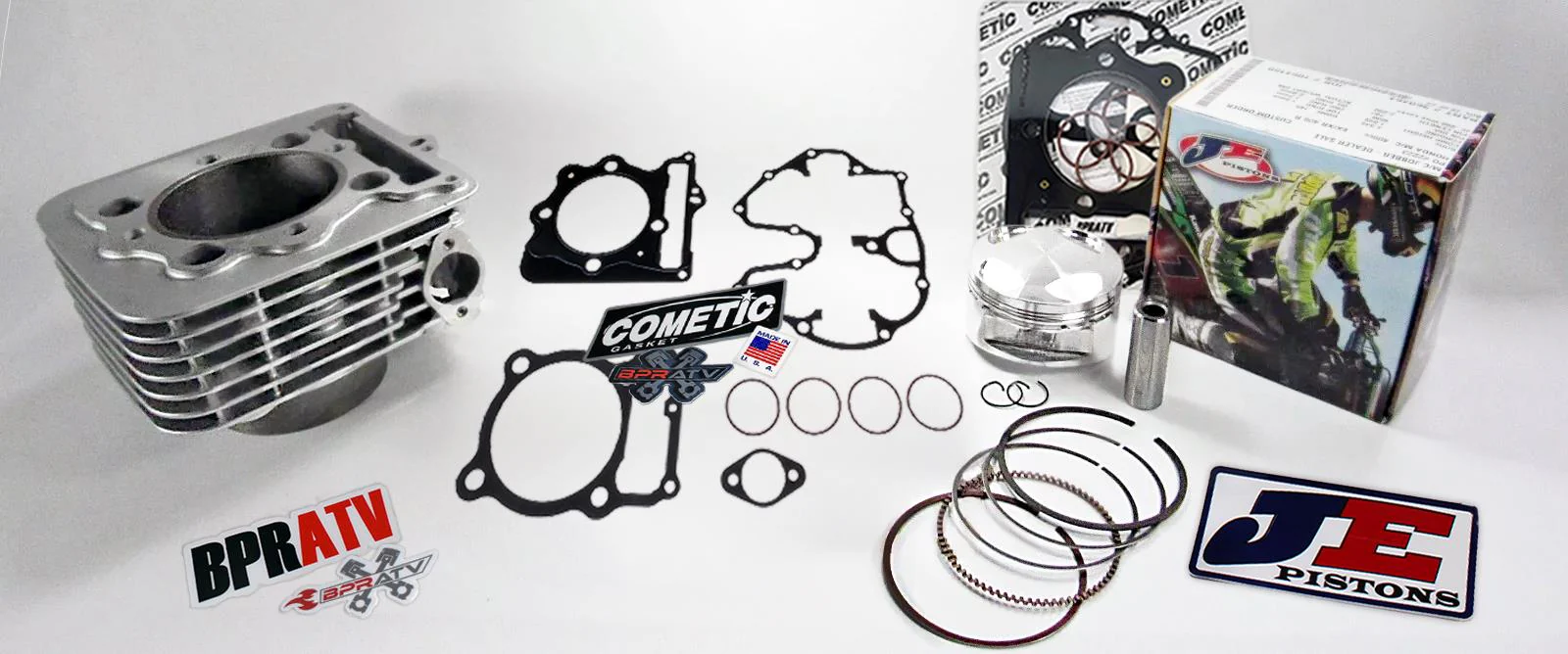 TRX400EX TRX 400EX 89mm 440cc Big Bore Race Gas Hi-Comp 12.5 Piston Top End Kit - Image 3