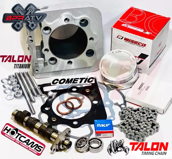 TRX400EX TRX 400EX Cylinder Stock Bore Top End Rebuild Hot Cam Bearings Complete - Image 4