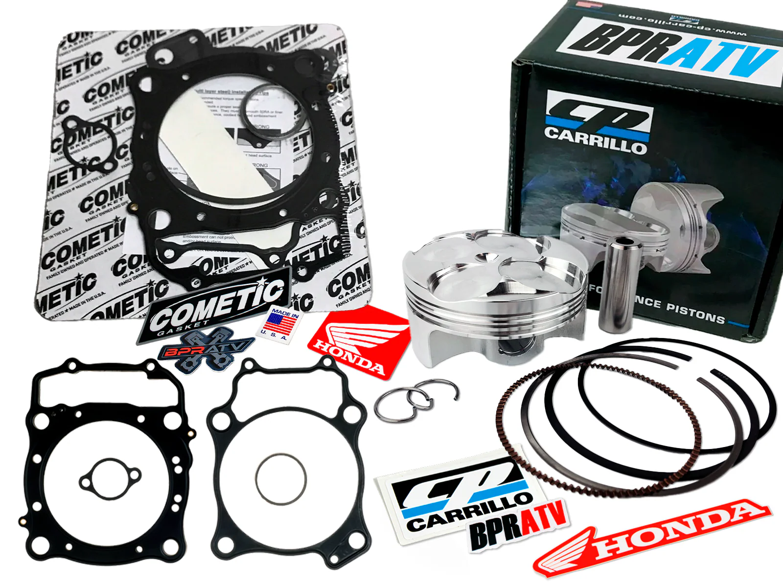 TRX700XX Honda Top End Rebuild Kit 102 CP Carrillo 11:1 Piston & Cometic Gaskets
