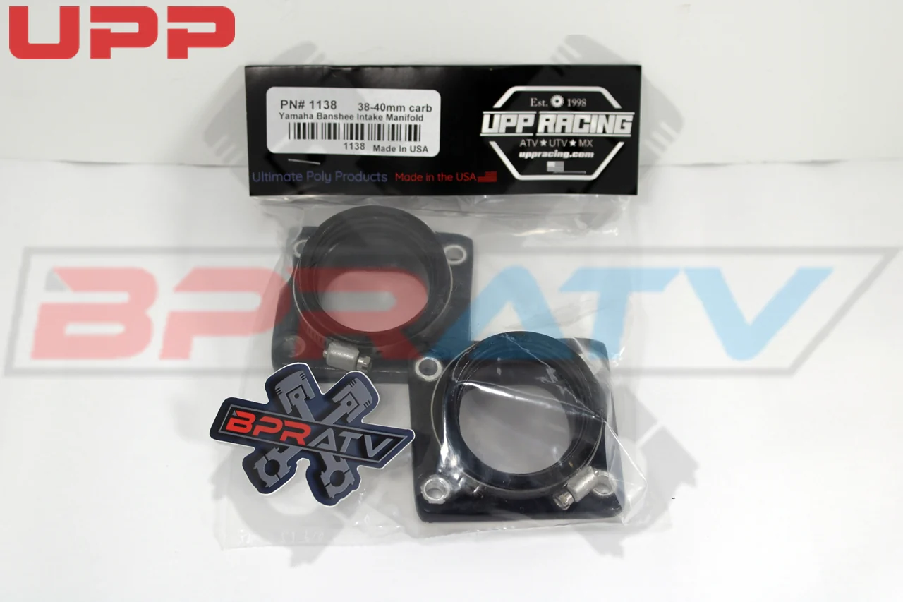 Yamaha Banshee UPP Intake Boots 38-40mm #1138 31K-13565-01 Lectron PWK USA Made! - Image 6
