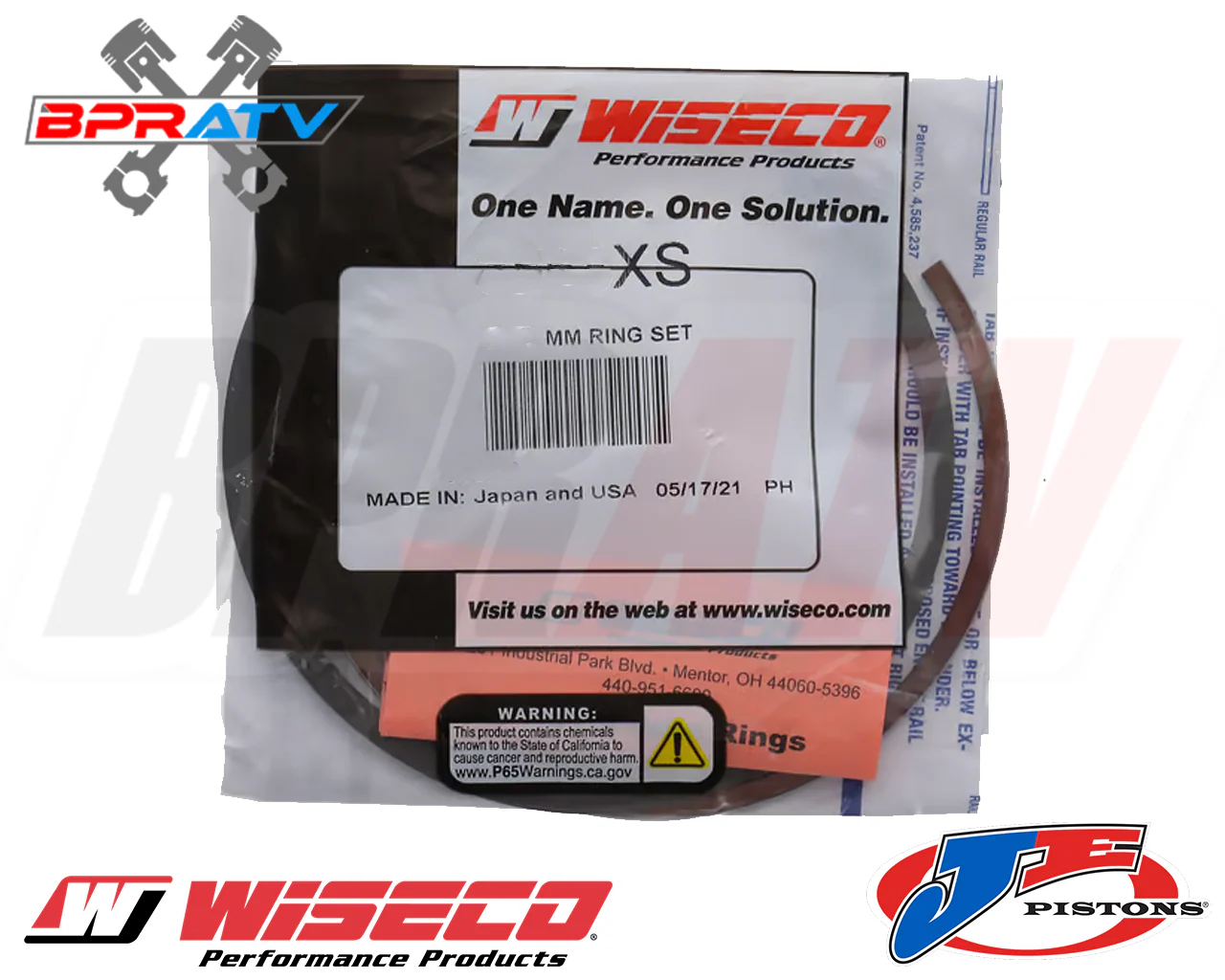Wiseco 88mm Ring Set 3465XC Fits Honda 400EX XR400R 426cc Big Bore Piston Repair - Image 15