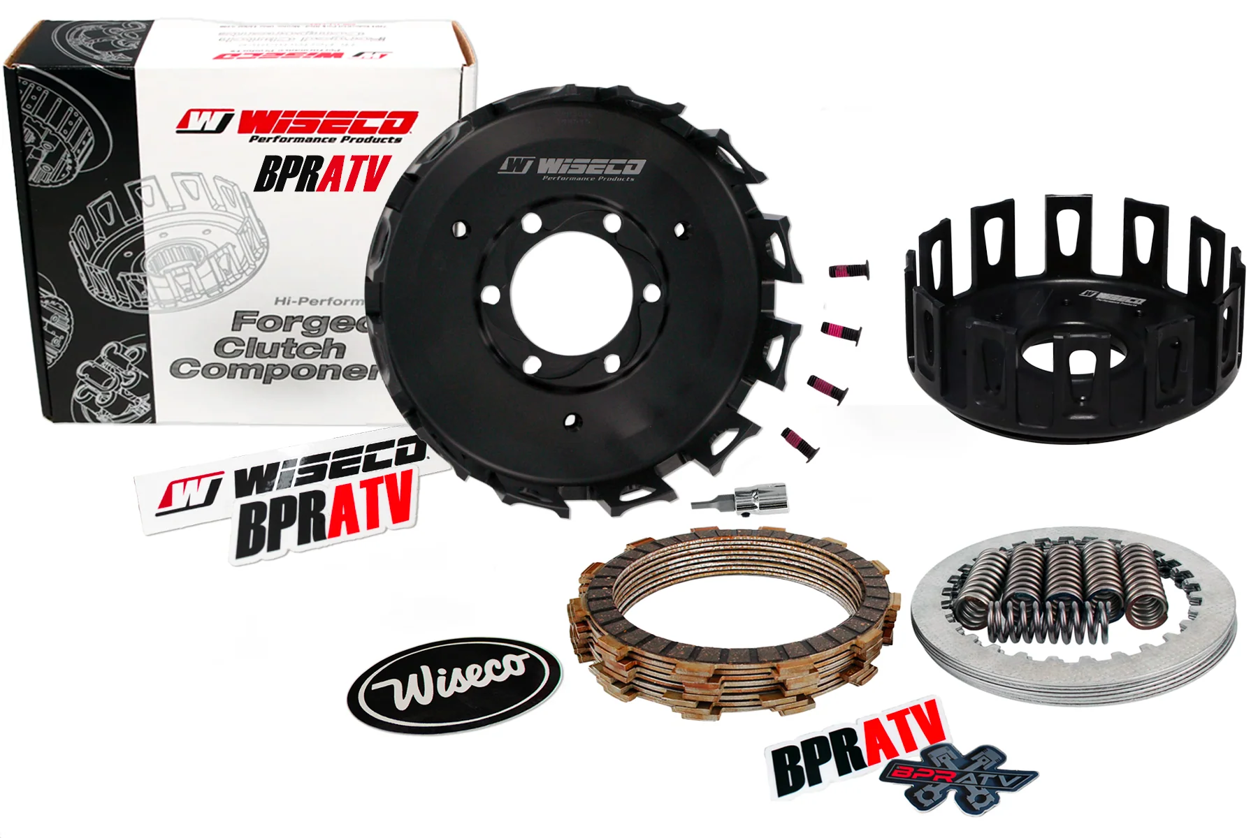 Wiseco Forged Clutch Basket Polaris Predator 500 Outlaw & Clutch Kit OEM Upgrade