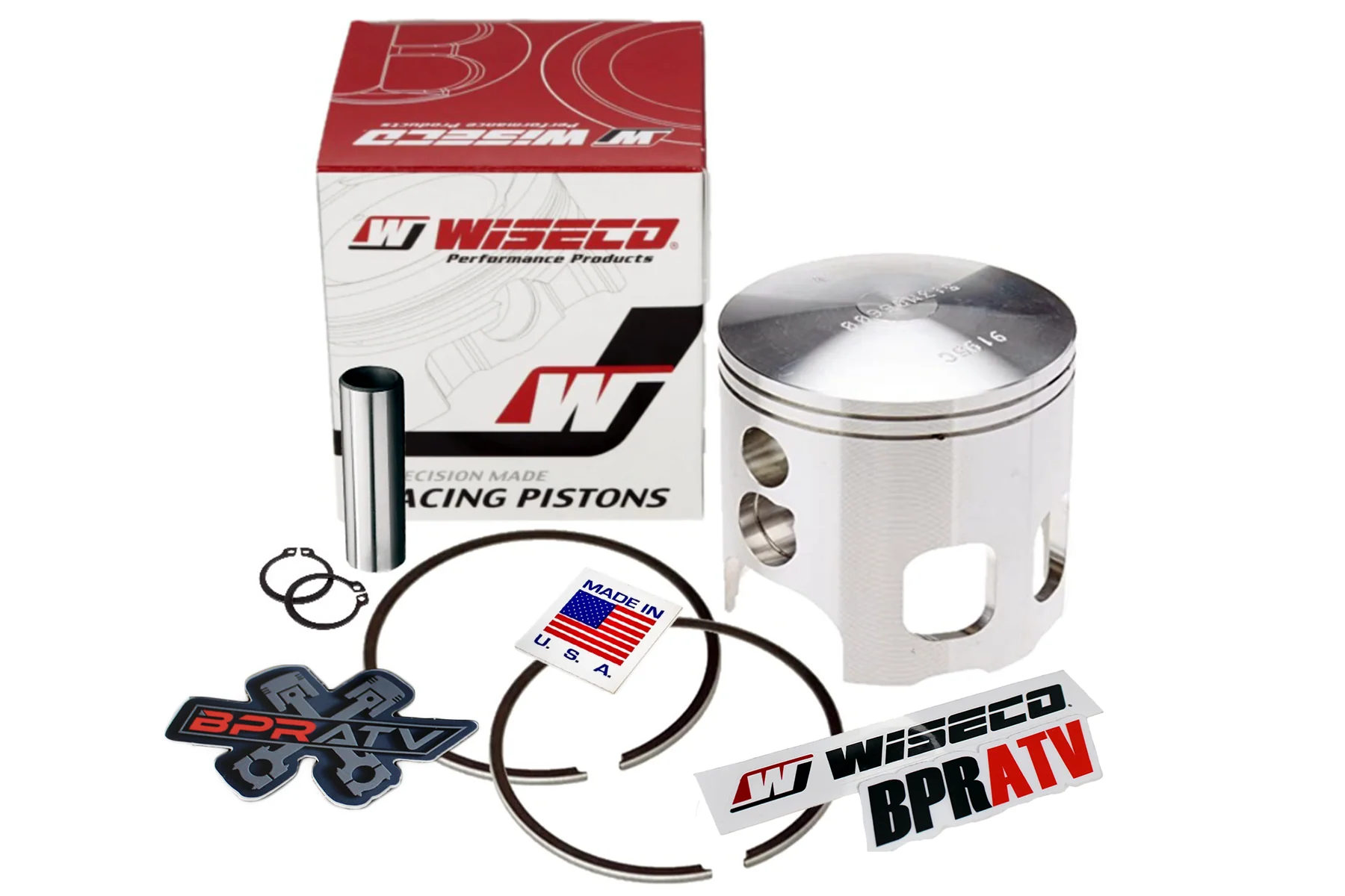 Wiseco Top End Rebuild Kit Honda ATC250R TRX250R 66.50mm Piston Bearing Gaskets - Image 3