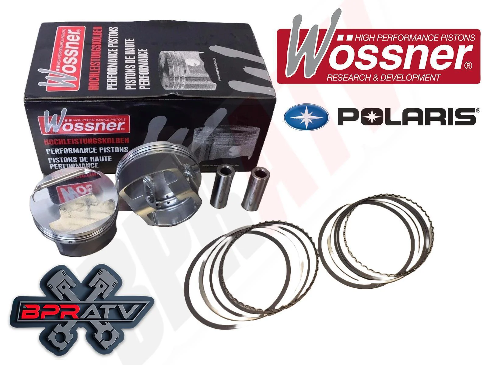 Wossner Polaris Scrambler Sportsman Forest XP 1000 14-21 90.50mm 12:1 Piston Set - Image 11