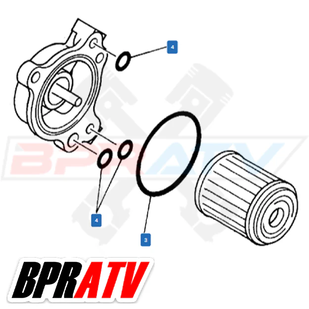WR450F WR 450F SILICONE Oil Filter O-rings Crankcase Oil Filter Cover O Ring Set - Image 3