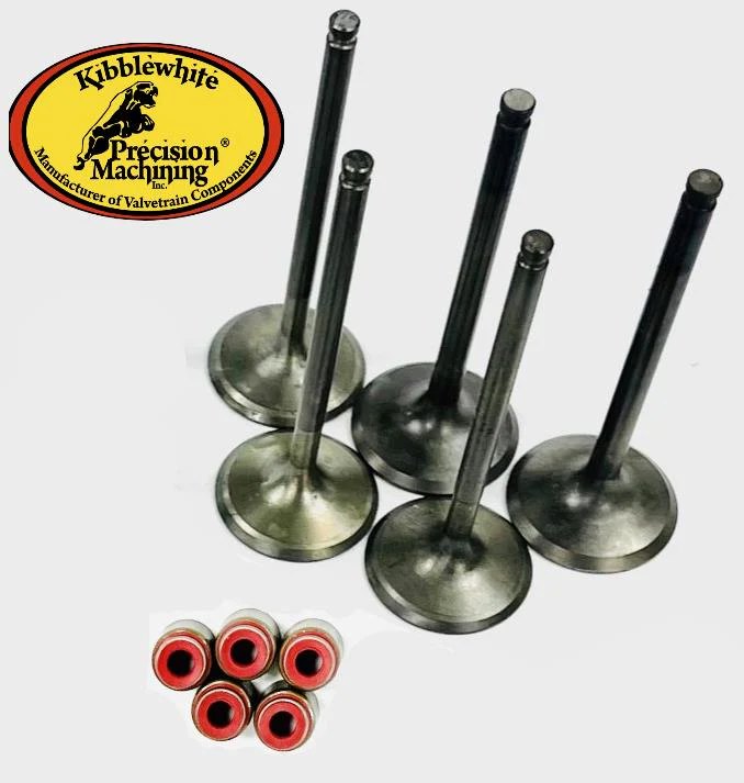 Yamaha 660 Raptor Rhino Grizzly Kibblewhite Stainless Valve Kit & Red Viton Seal - Image 3