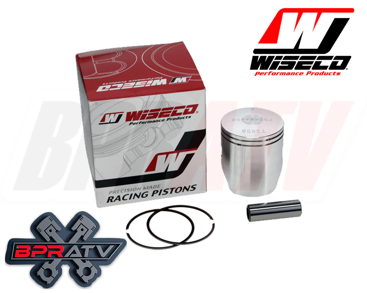 Yamaha Banshee 350 65mm +1mm Wiseco Pro Lite Pistons Bearings & Gaskets Set Kit - Image 7