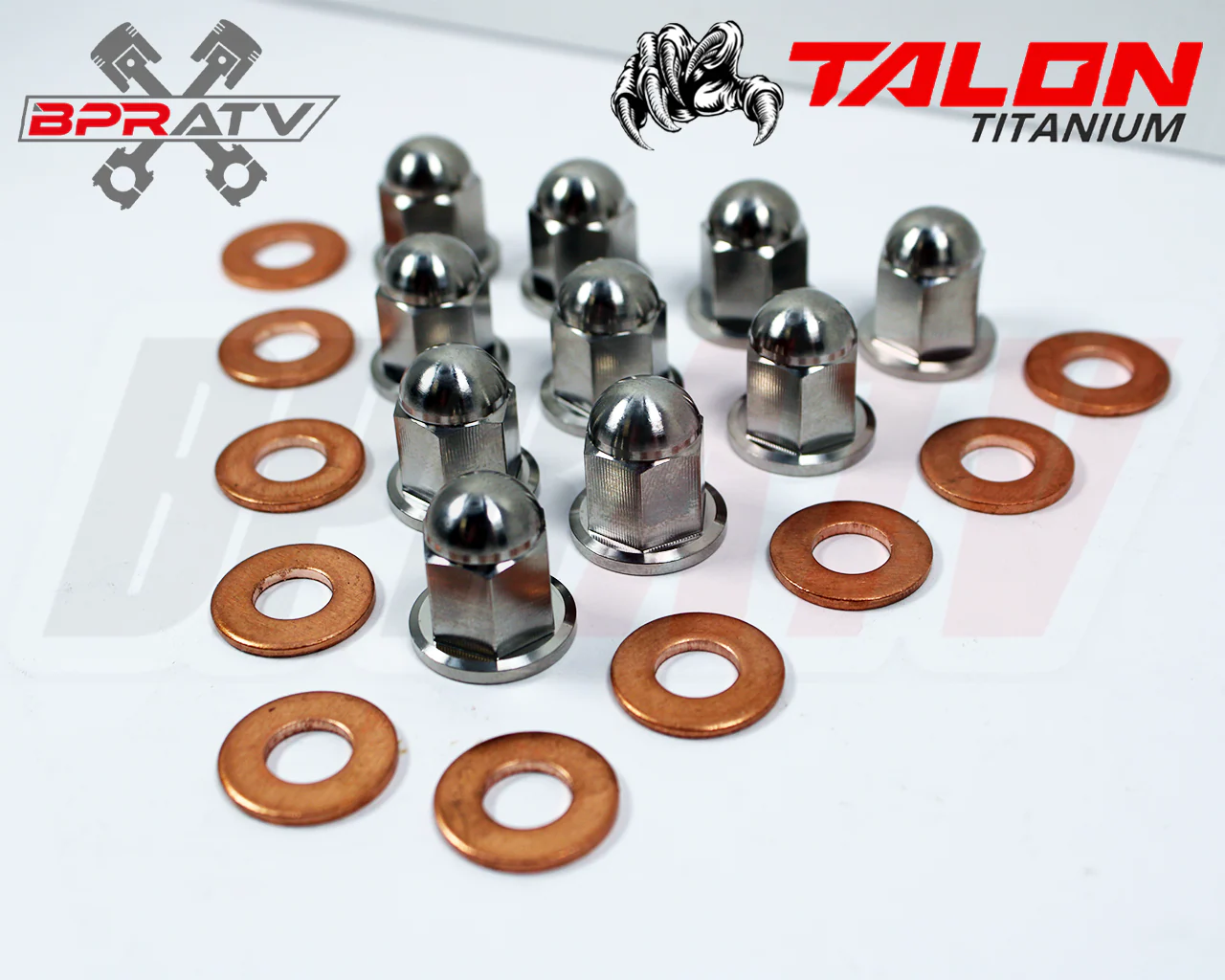Yamaha Banshee 350 BPRATV TITANIUM Cylinder Head Studs Stud Kit & Ti ACORN Nuts - Image 15