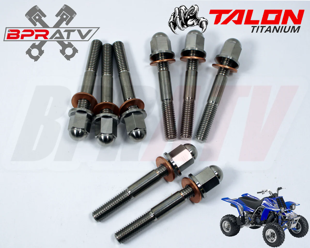 Yamaha Banshee 350 BPRATV TITANIUM Pro Design Cool Head Stud Kit & Ti ACORN Nuts - Image 5