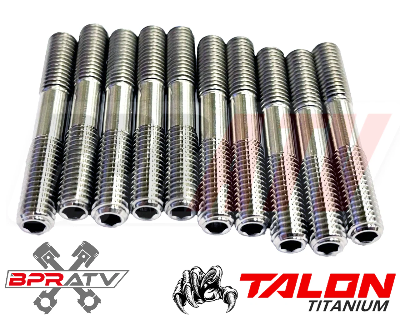 Yamaha Banshee 350 BPRATV TITANIUM Pro Design Cool Head Stud Kit & Ti ACORN Nuts - Image 7