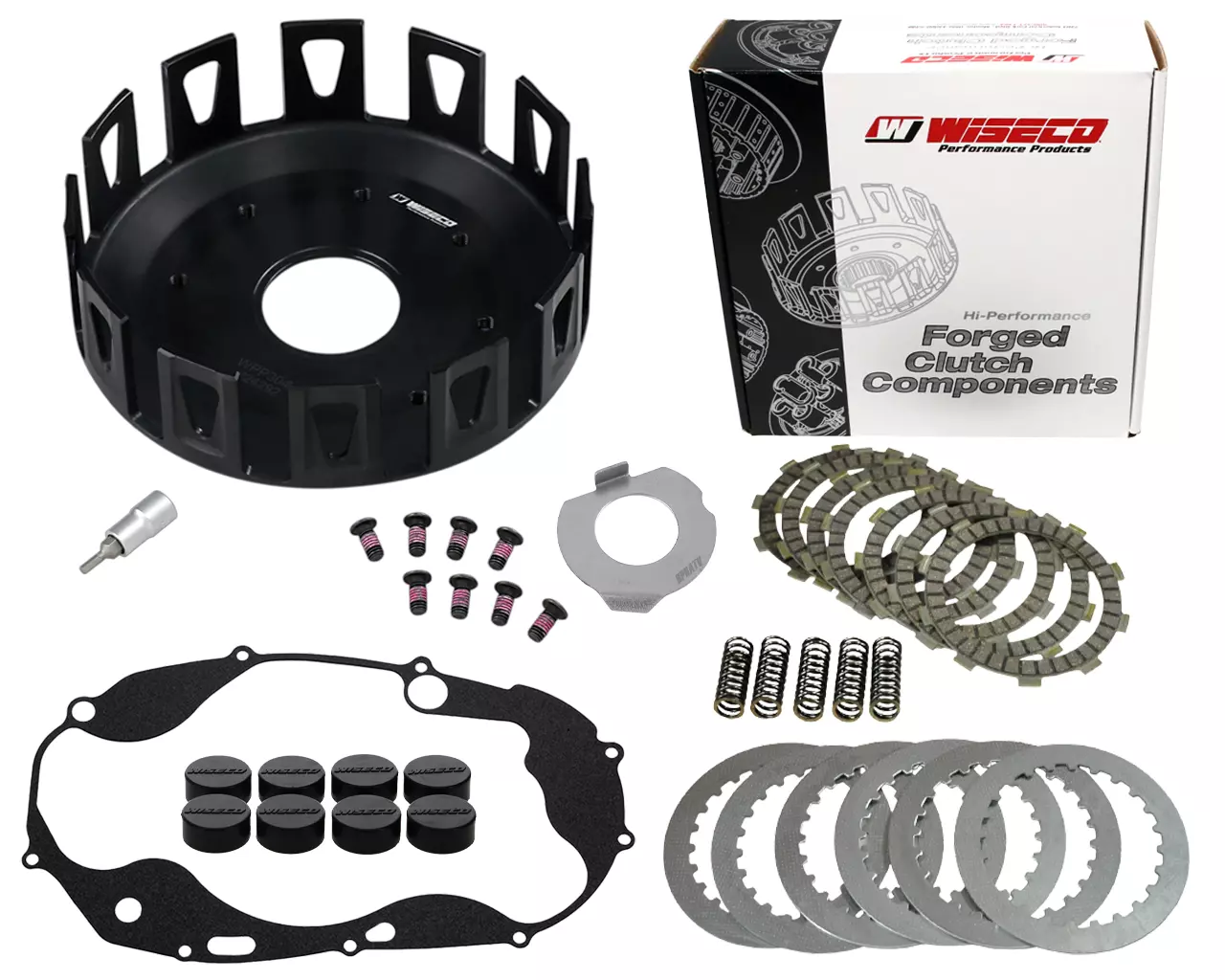 Yamaha Banshee 350 WISECO Heavy Duty Forged Clutch Basket Plates Springs Gaskets