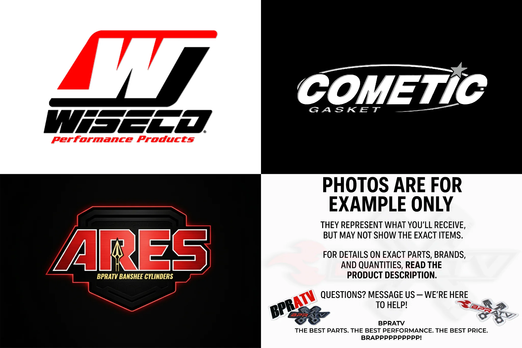 Banshee 400cc ARES 68mm Big Bore Kit Wiseco Pistons Crankshaft & Pro Design Head - Image 24