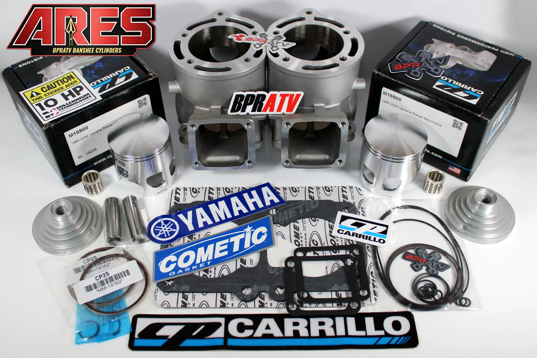 BPRATV Banshee 421cc ARES 68mm Athena Alternative CP Pistons Stroker Engine Kit! - Image 22