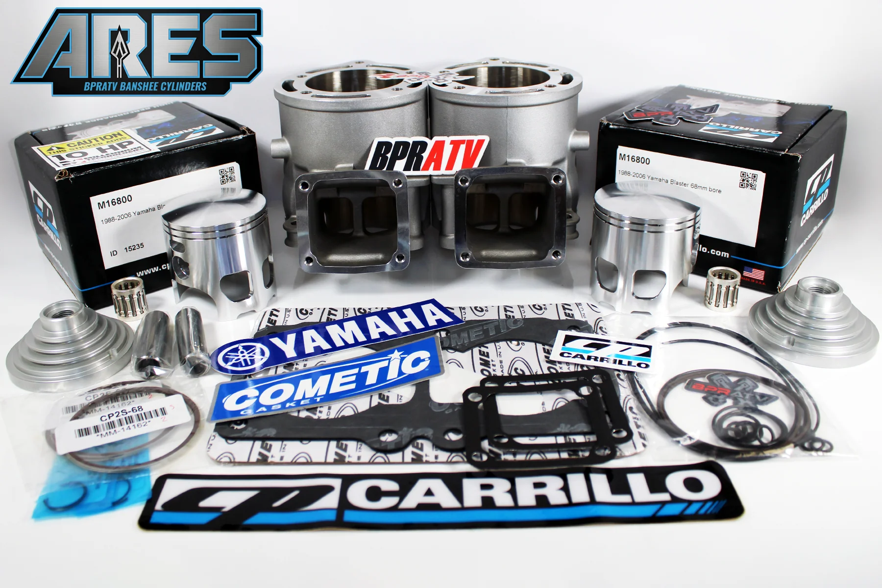 Yamaha Banshee 421cc ARES Stroker Kit Athena-Style Cylinder CP-Carrillo Pro Head - Image 2